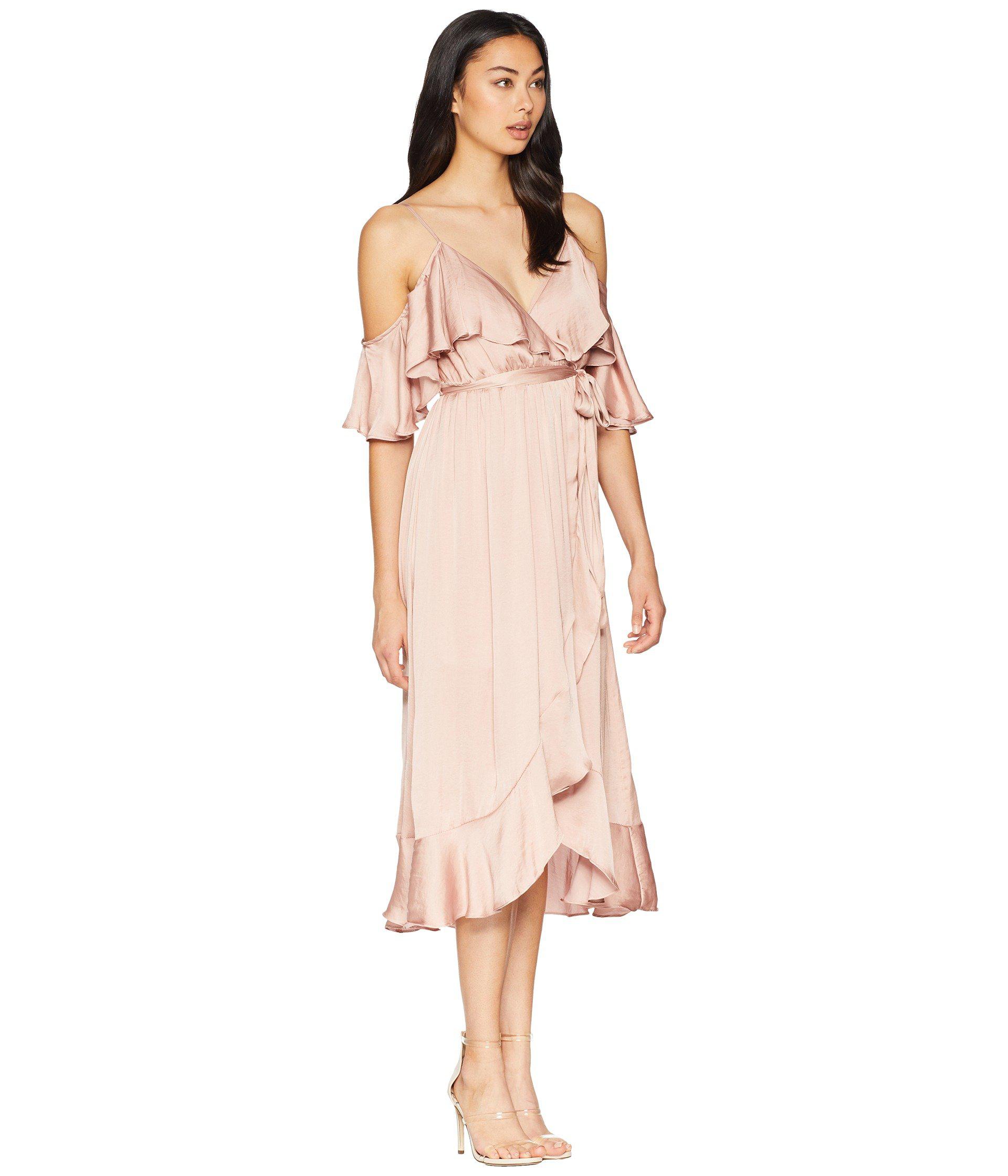 bardot bea wrap dress