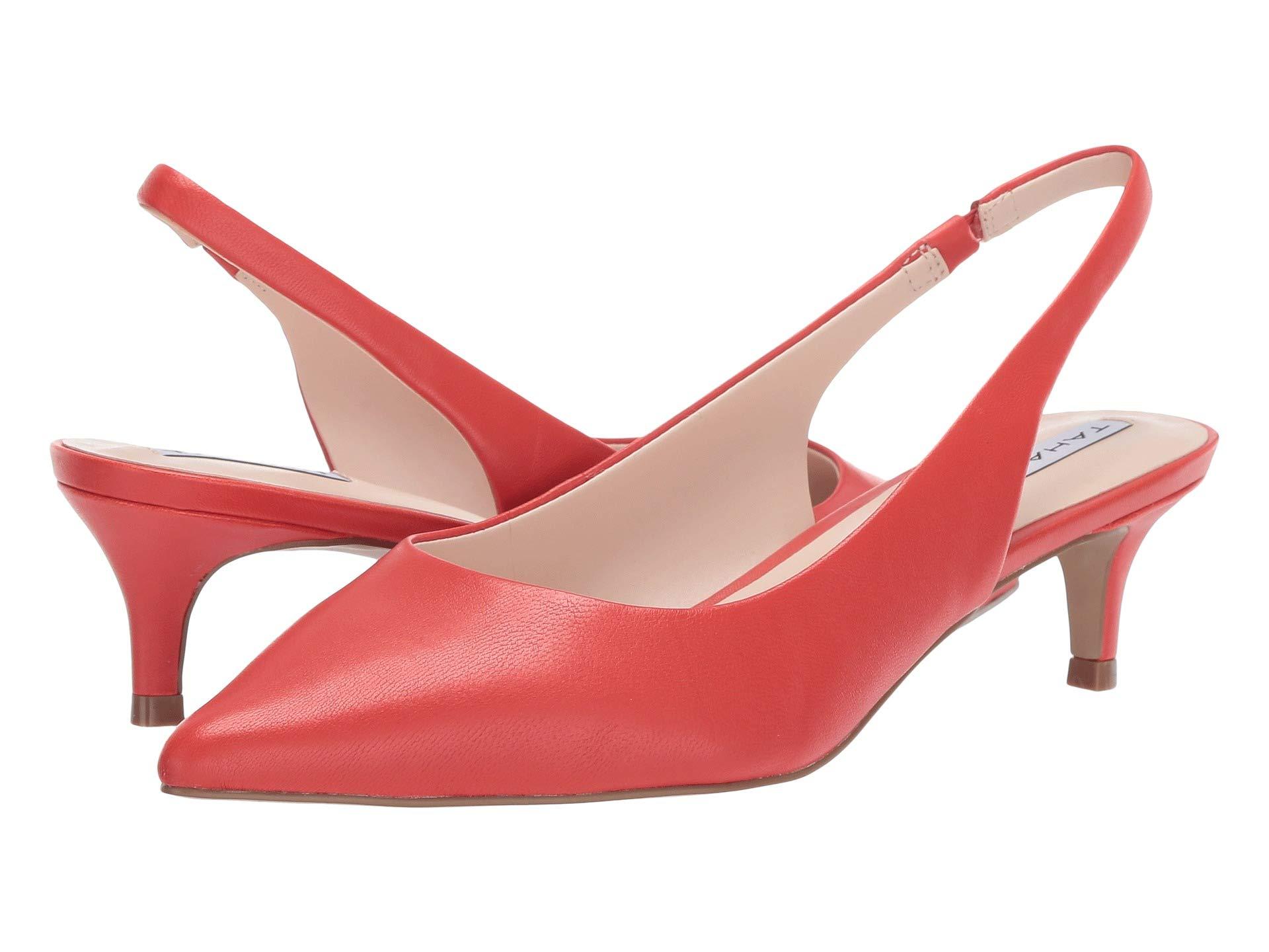 coral slingback shoes