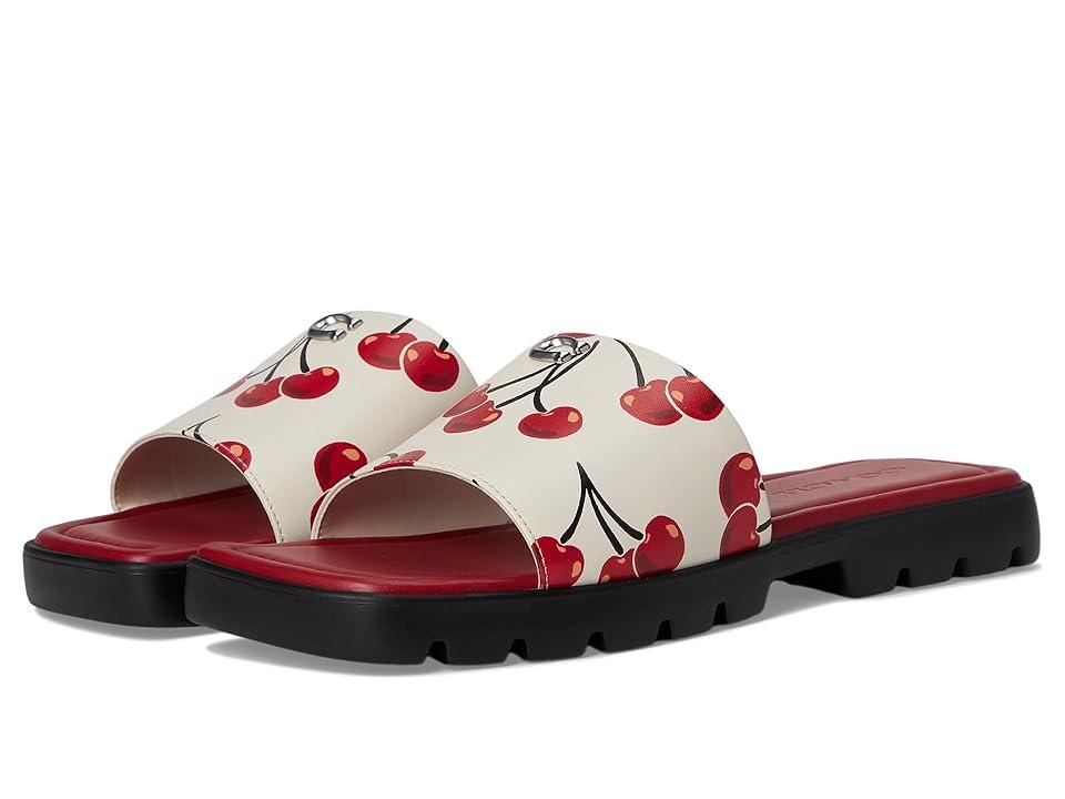 コーチ Florence Sandal With Cherry Print Florence Sandal With Cherry Print