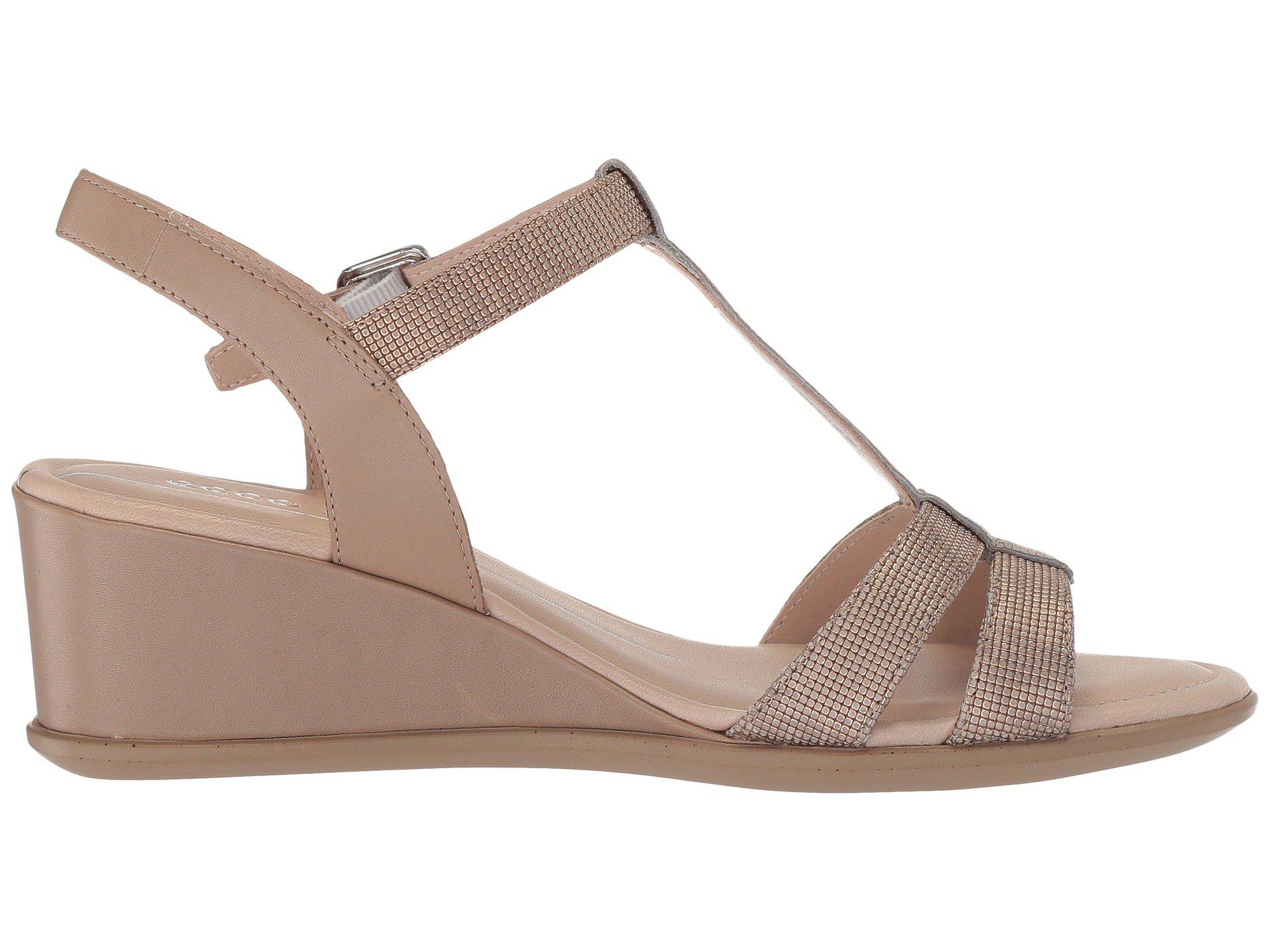 Ecco Leather Shape 35 Wedge T-strap 