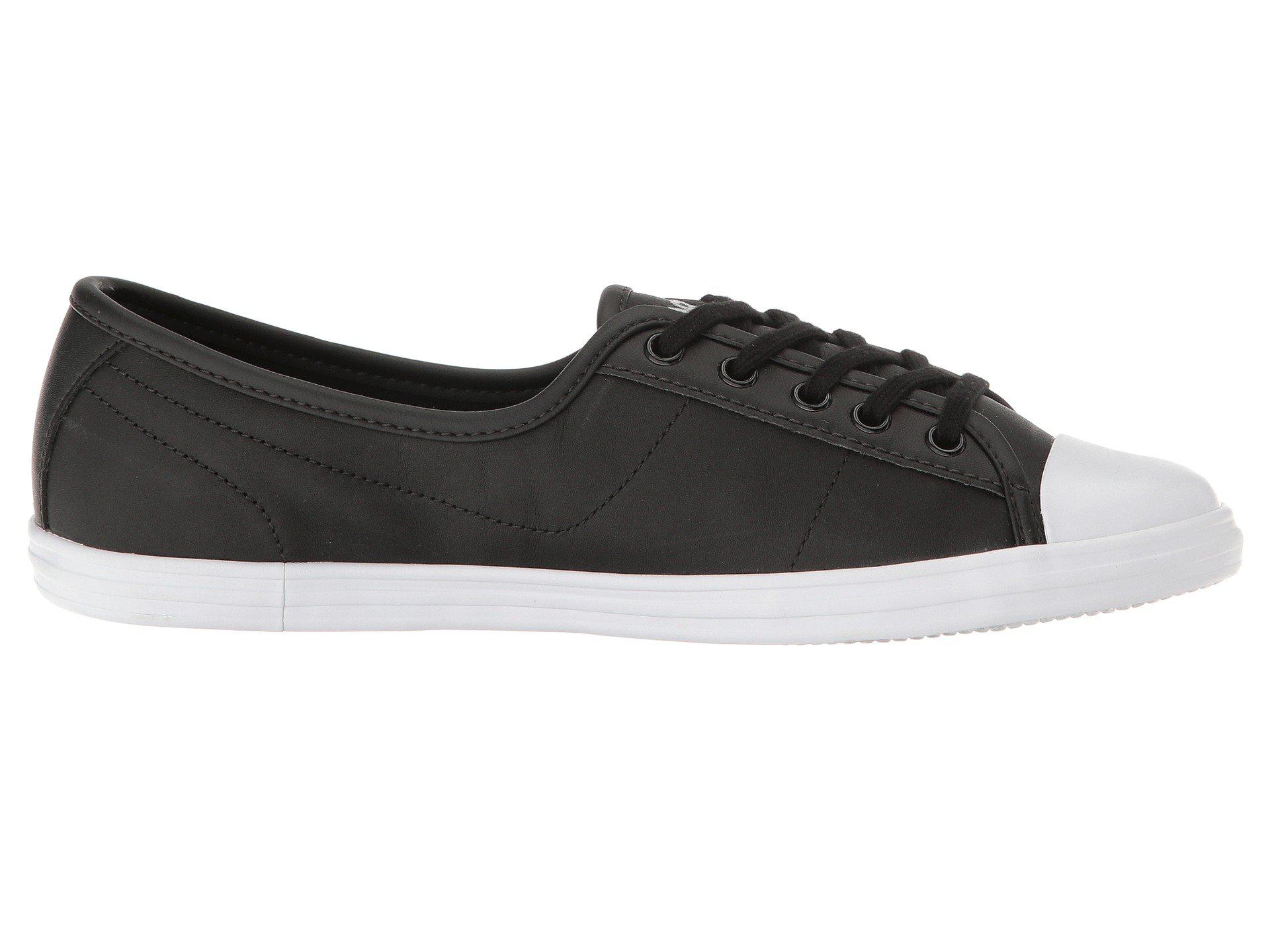 lacoste ziane black leather