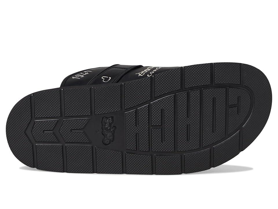 COACH Buckle Clog With Sketch Print Shoes 7 D in Black for