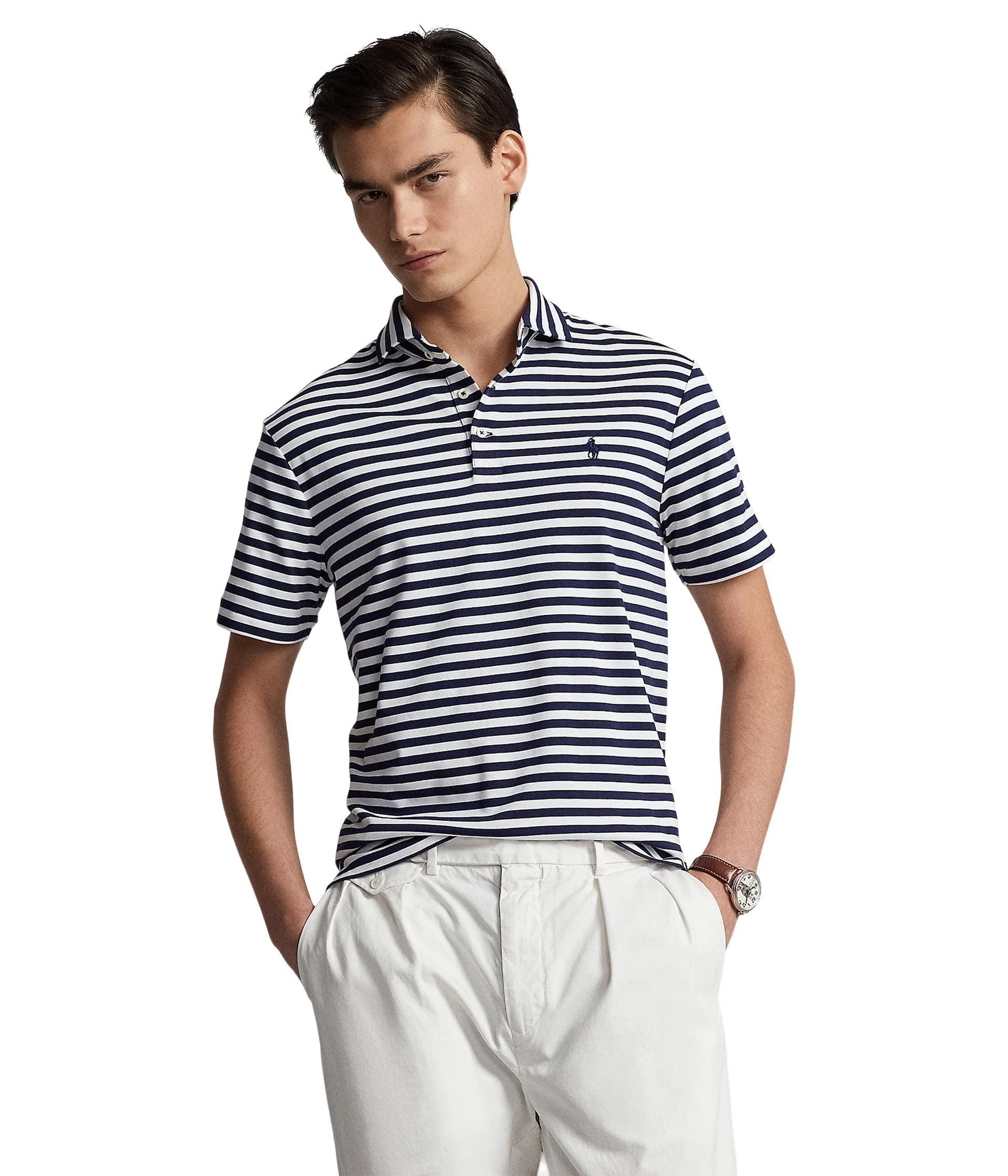 Polo Ralph Lauren Classic Fit Soft Cotton Polo Shirt in Blue for Men | Lyst