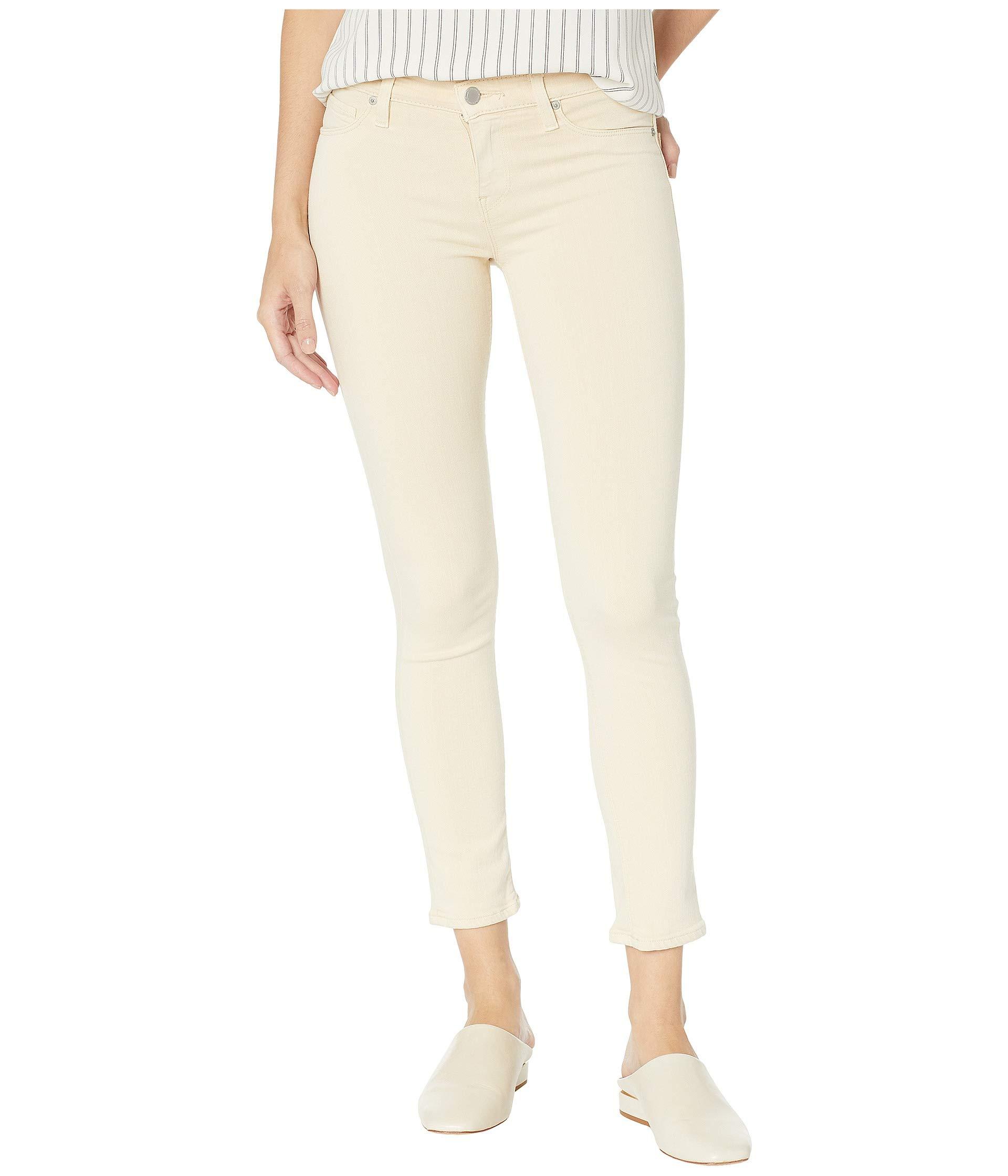 womens khaki cropped jeans