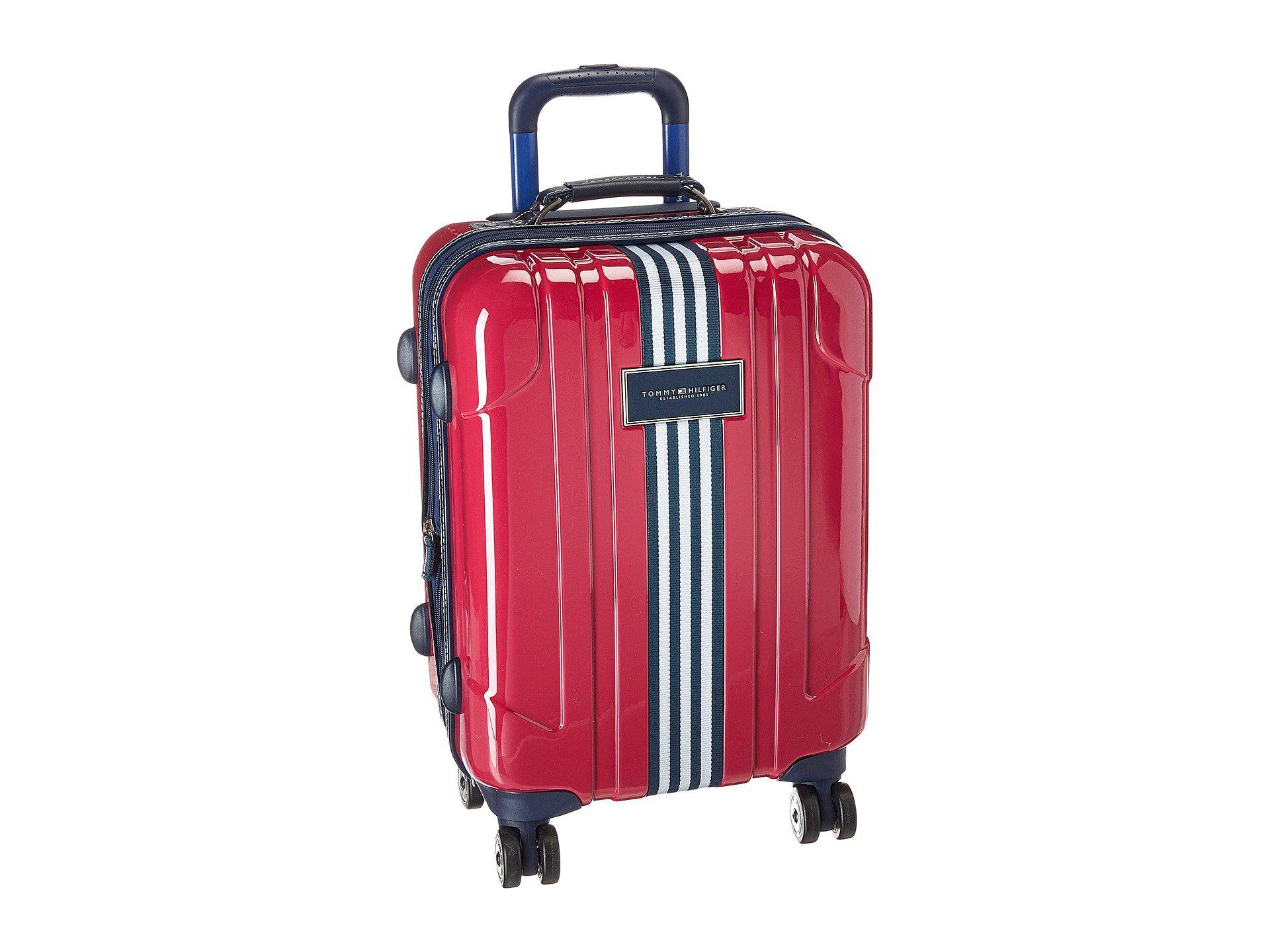 tommy hilfiger pink luggage