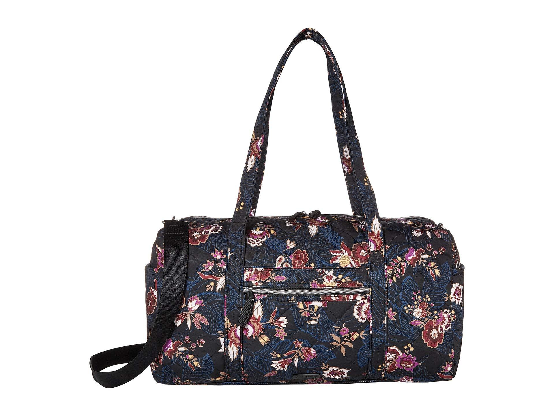 Vera Bradley Iconic Performance Twill Medium Travel Duffel in Blue