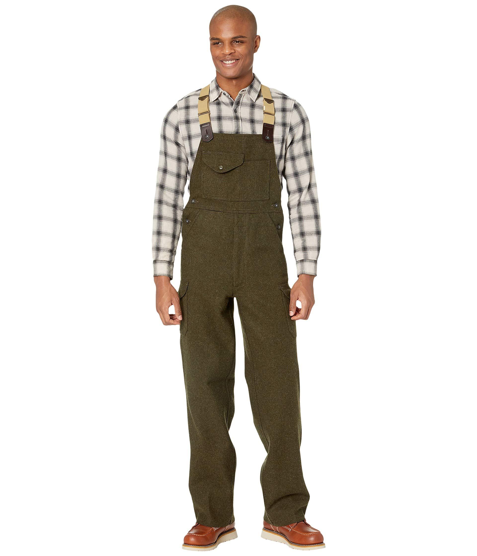 Filson Leather Mackinaw Bibs in Green for Men Lyst