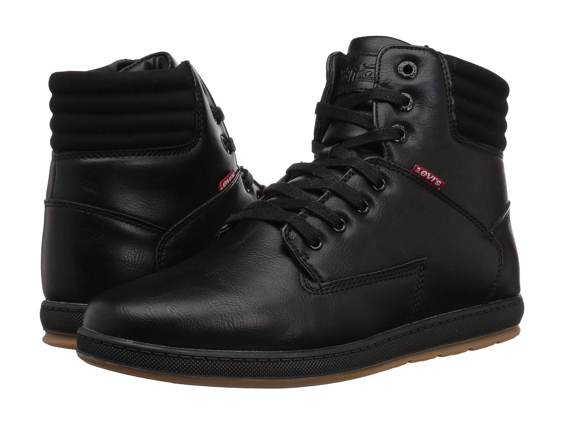 Levi's Levi's(r) Shoes Fletcher Ii Burnish Ii (black Mono Chrome) Men's