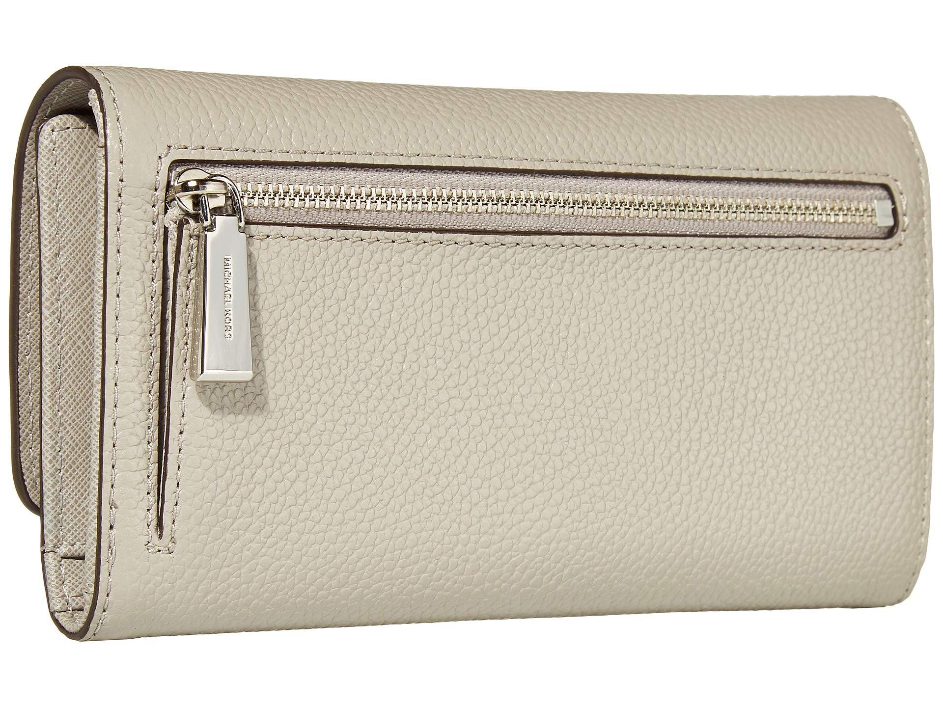 Michael Kors Jet Set Large Trifold Wallet in Gray | Lyst