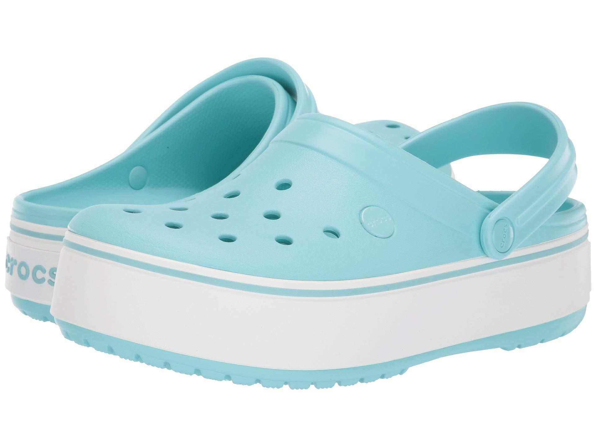 icy blue crocs