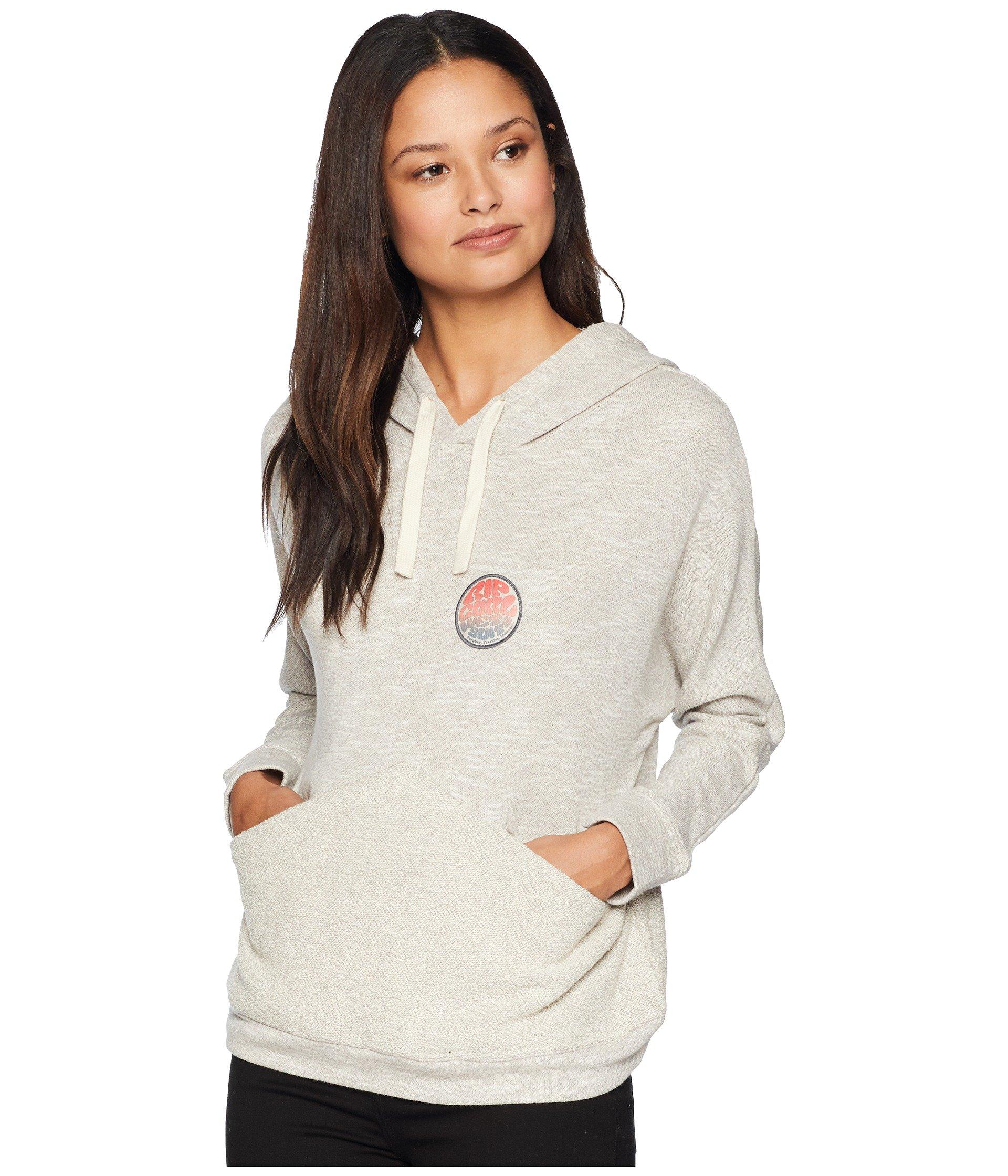 Rip Curl Cotton Low Tide Pullover Hoodie in Heather Grey (Gray) - Save ...