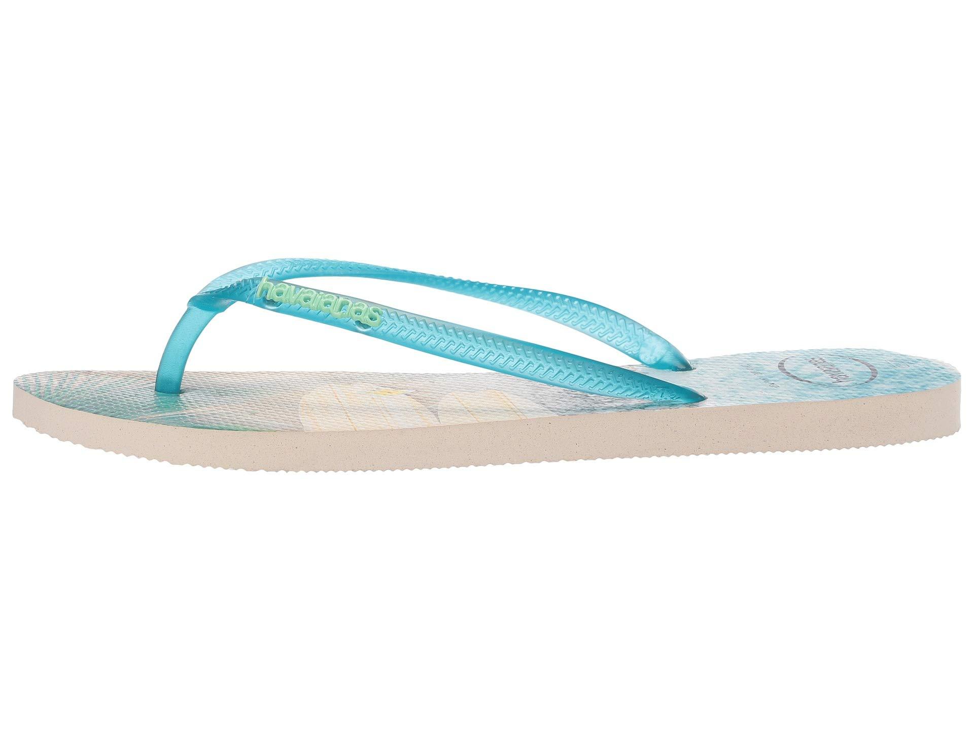 turquoise havaianas flip flops