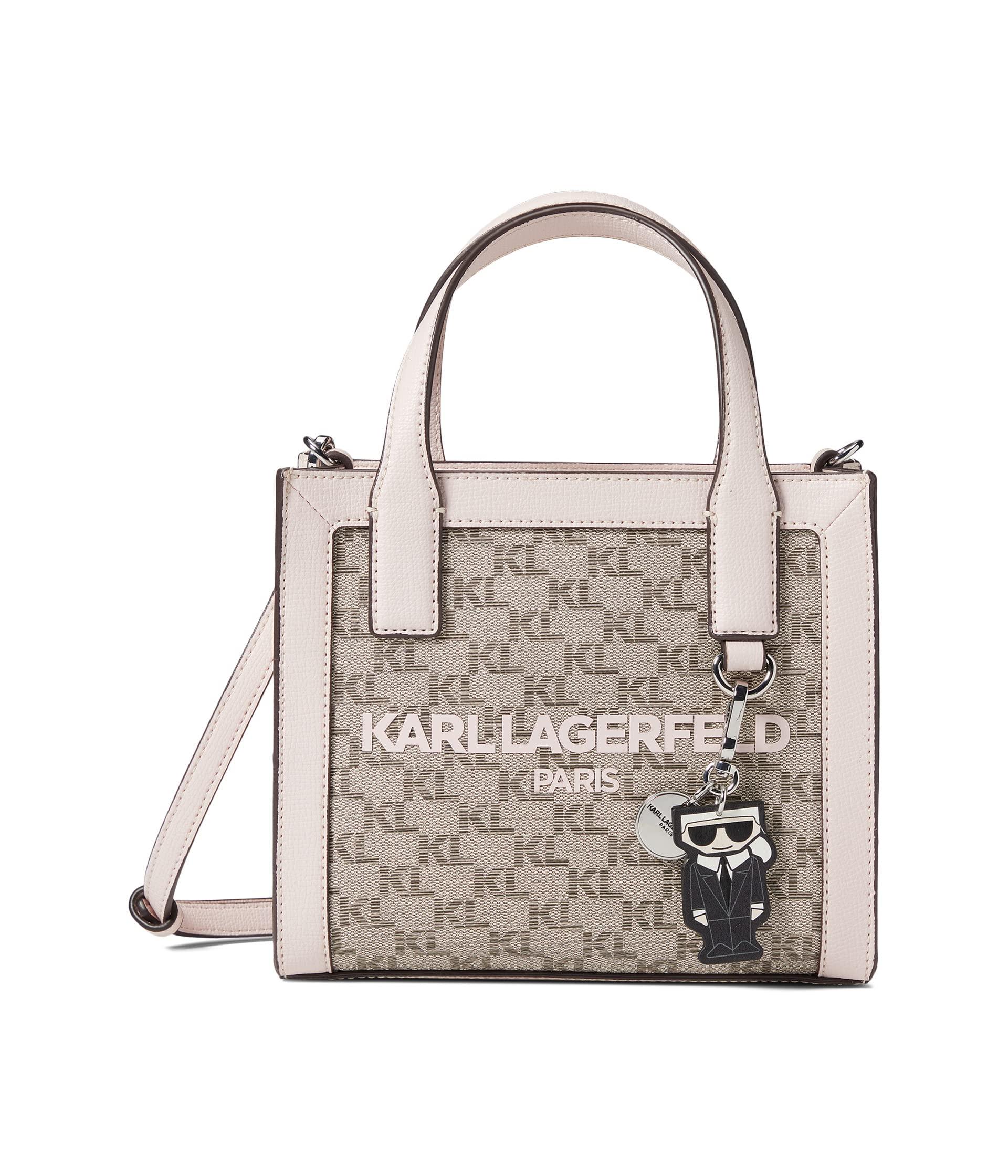 KARL LAGERFELD PARIS Nouveau Leather Small Tote Bag