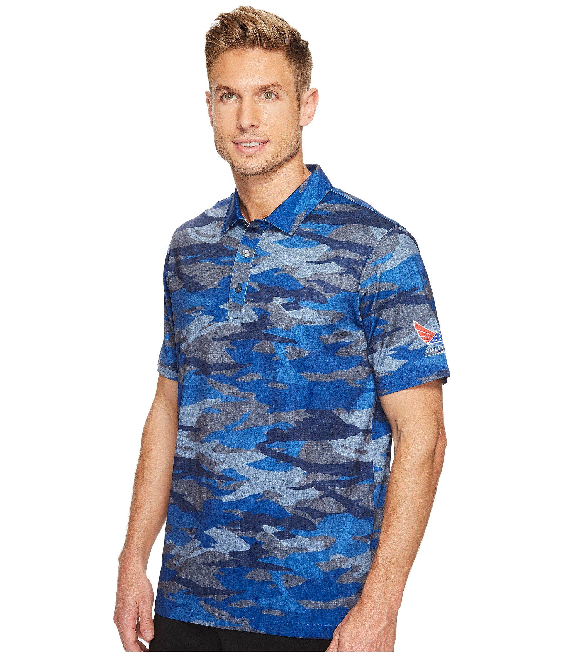 puma volition camo polo