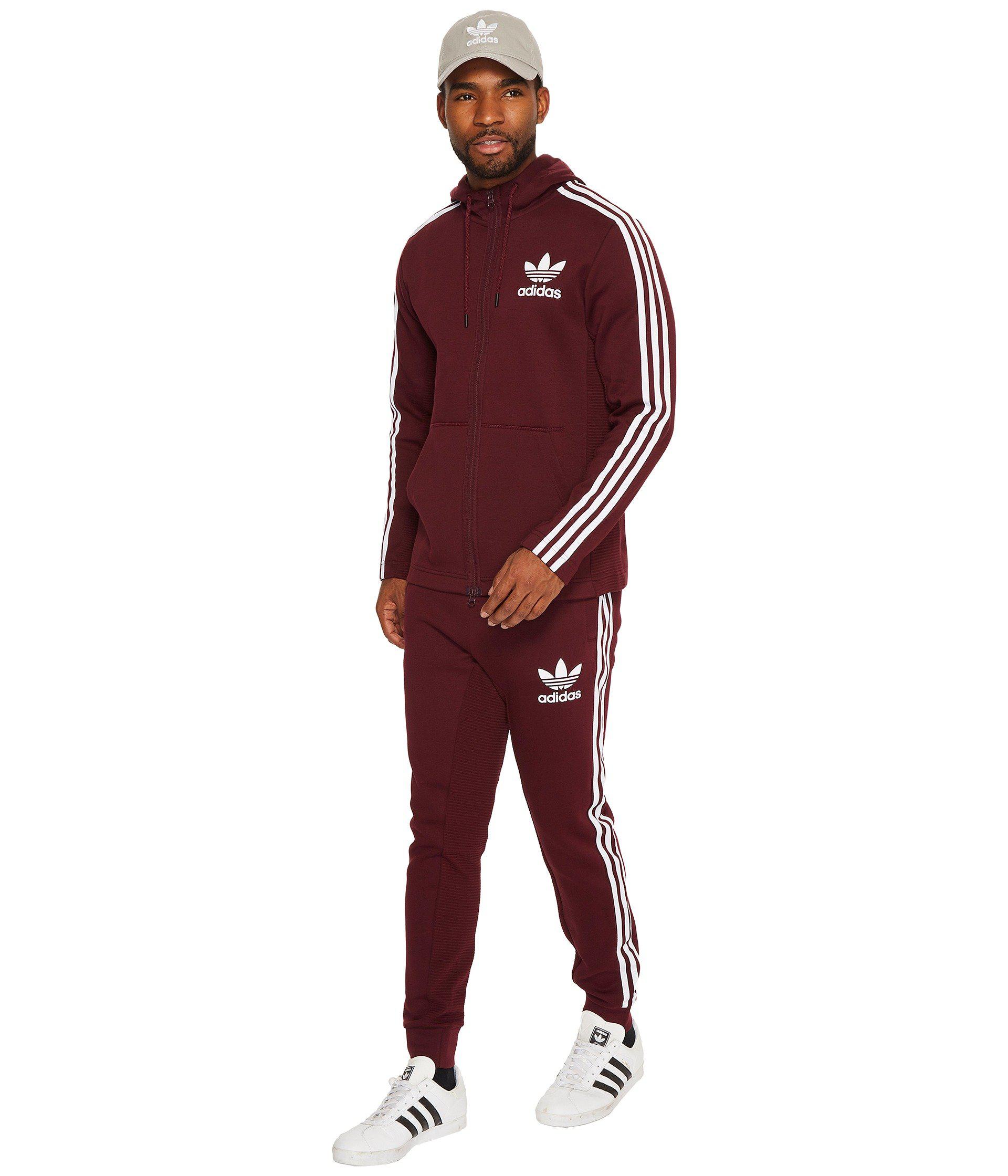 adidas Originals Cotton Curated Pants in Maroon (Red) for Men - Lyst