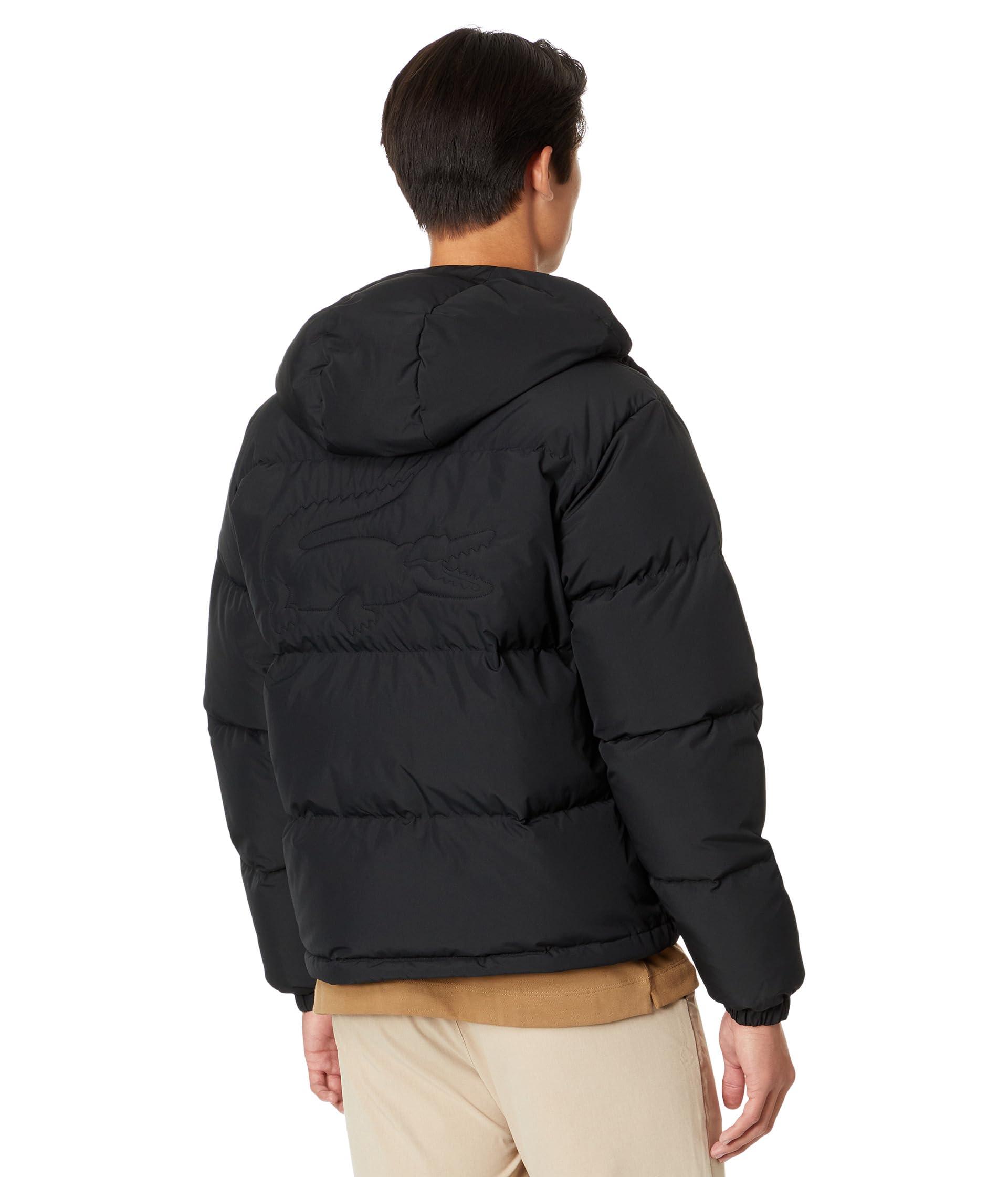 Lacoste puffer jacket outlet black