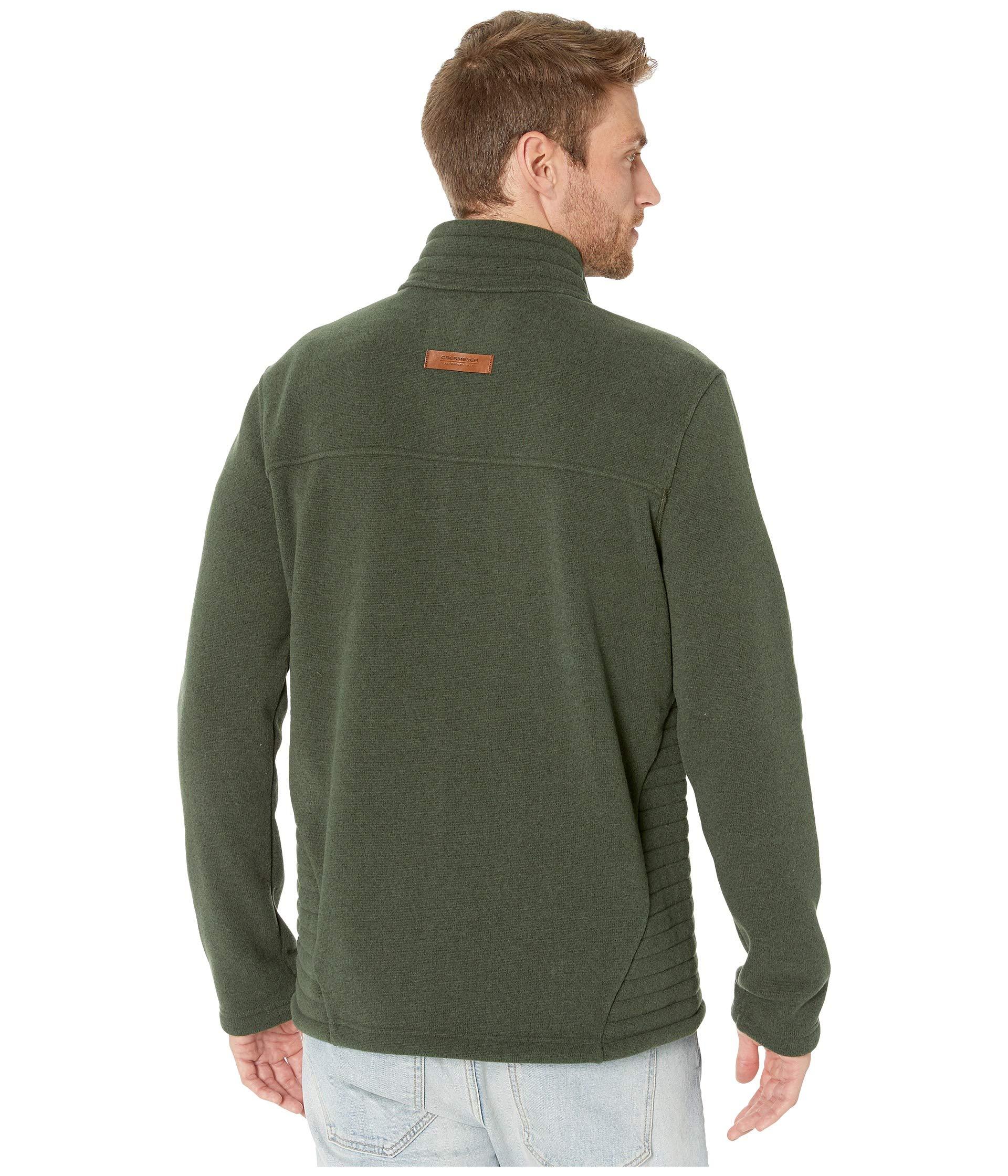 Obermeyer Joshua Fleece Jacket in Olive (Green) for Men - Lyst