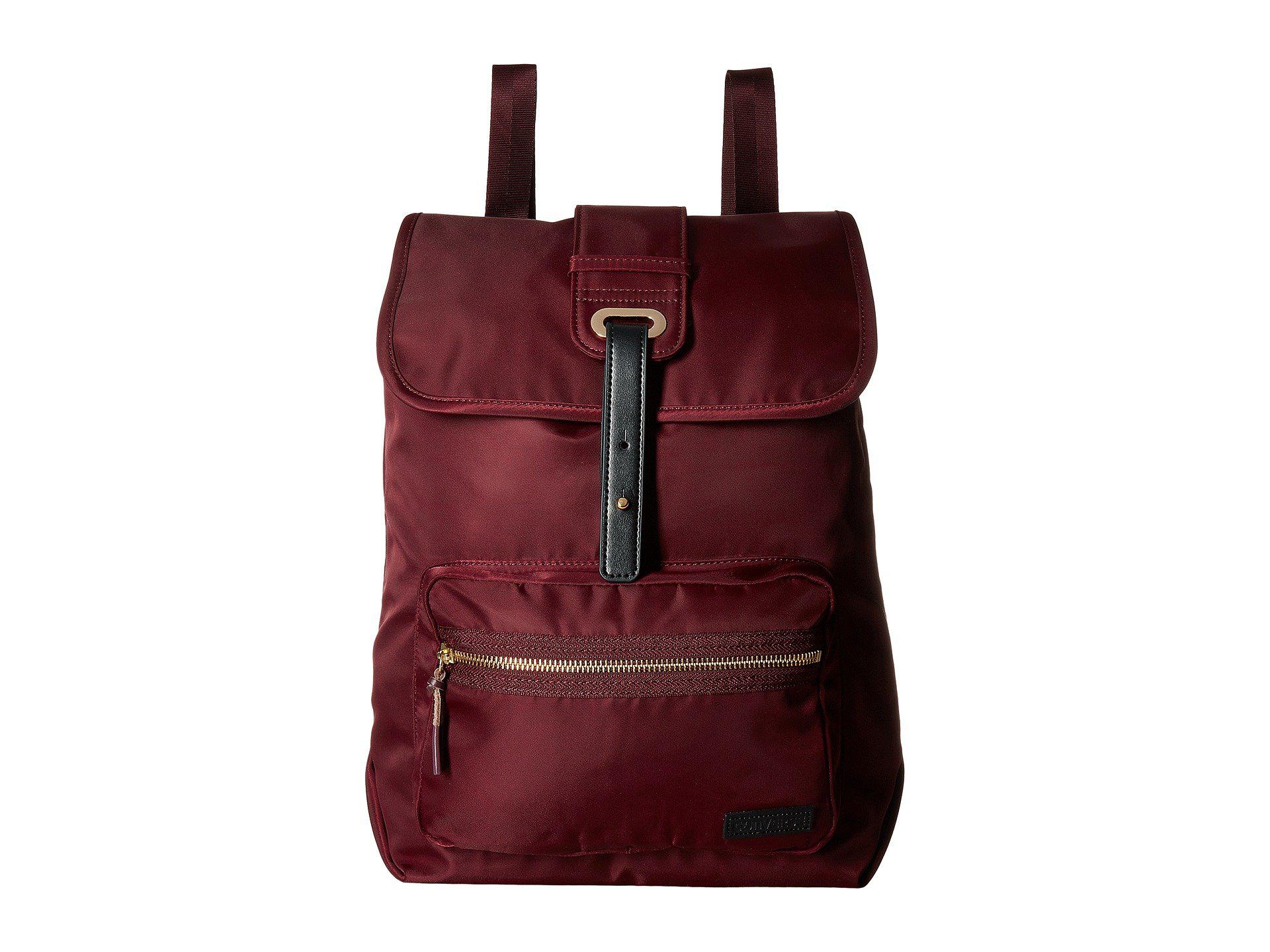 red fashion backpack