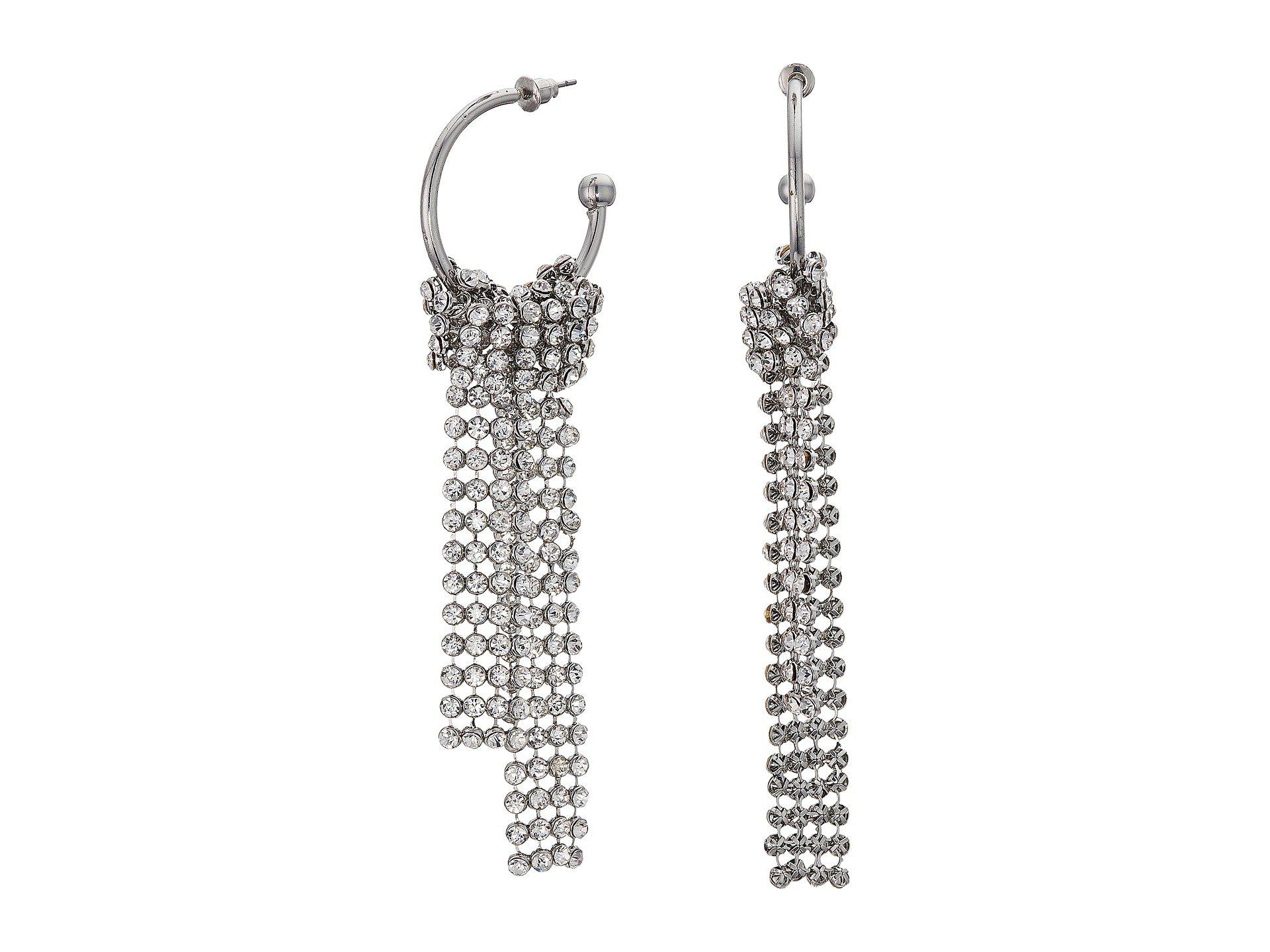 Steve Madden Open Hoop Chandelier Earrings in Silver (Metallic) - Lyst