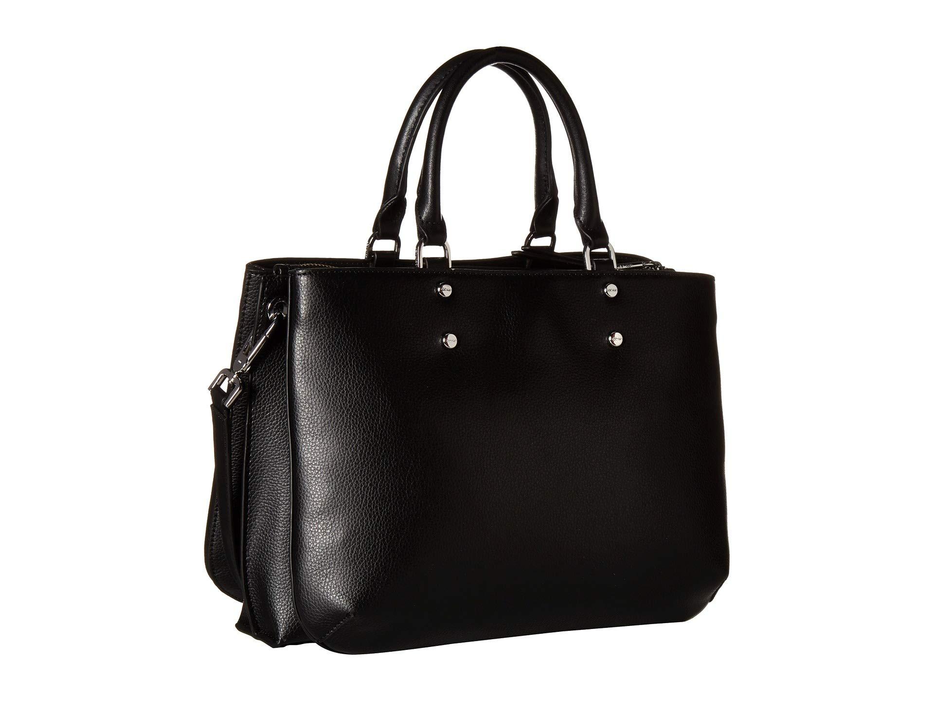 calvin klein dani leather satchel