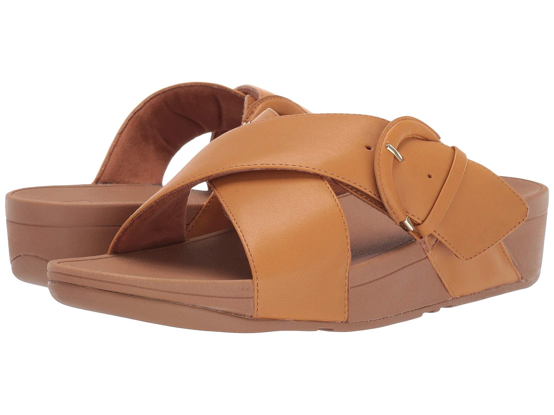 tan buckle slides