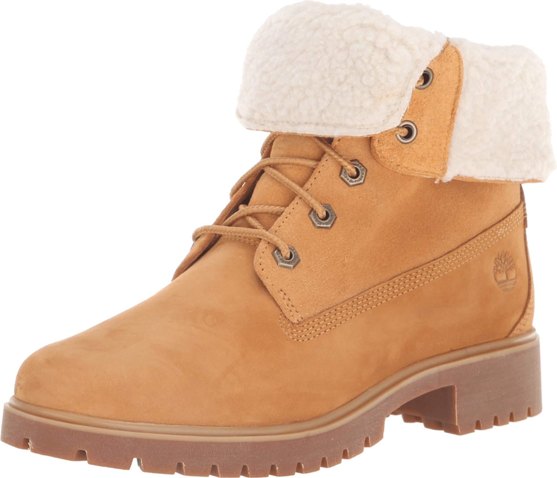 timberland jayne teddy fleece fold down waterproof boot