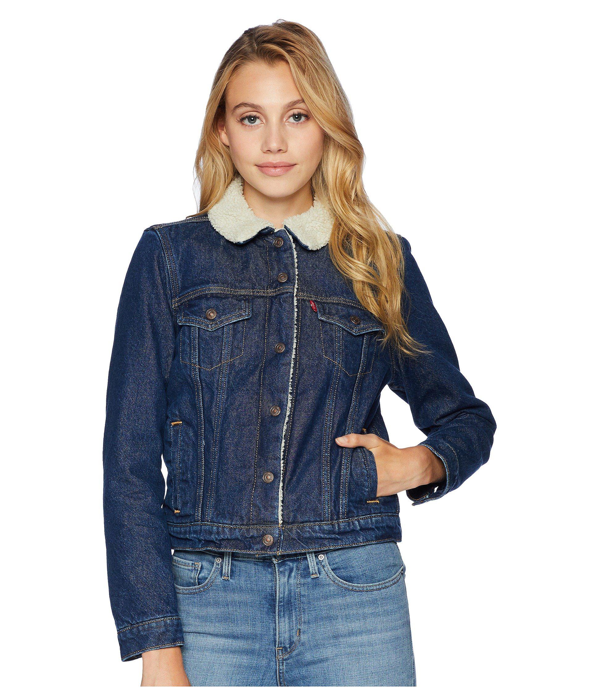levis jacket sherpa womens