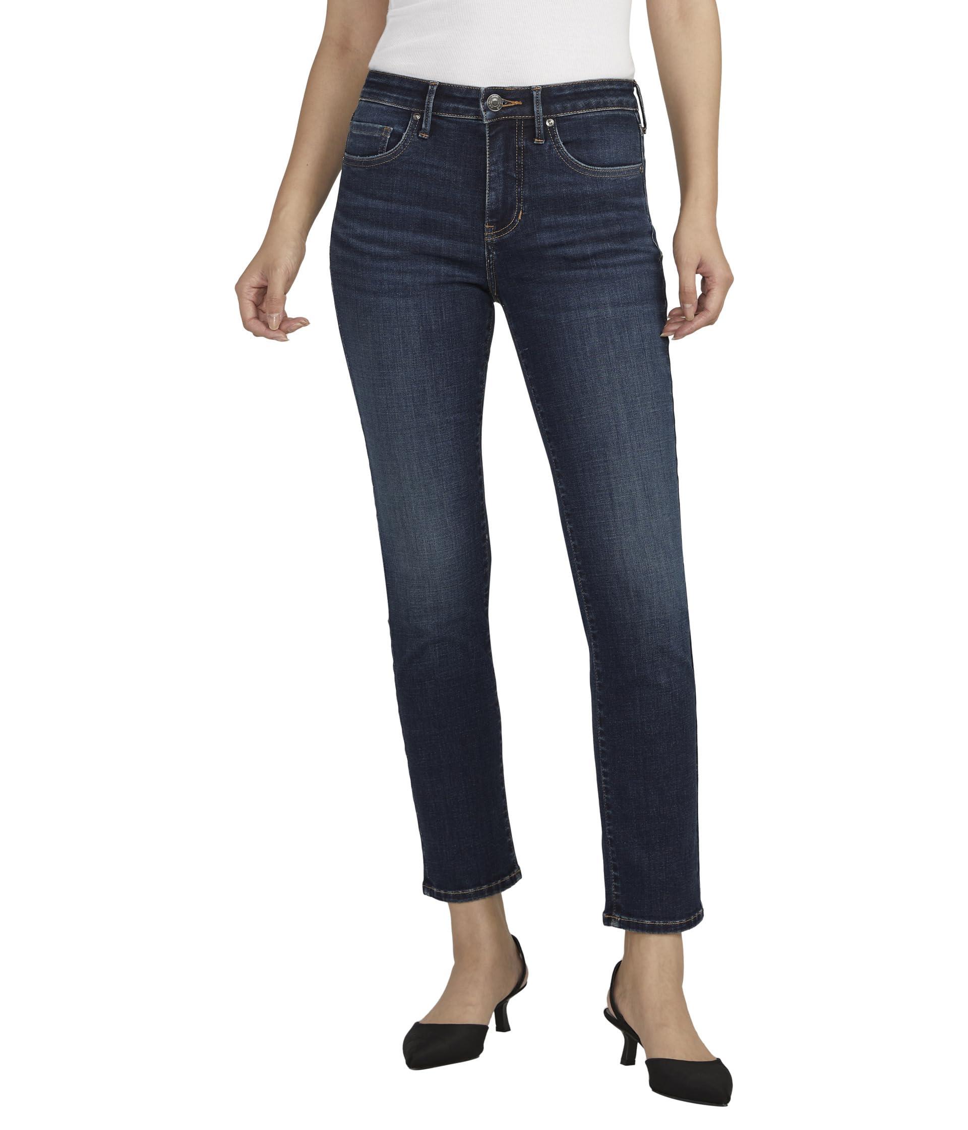 Jag Jeans Cassie Mid-rise Slim Straight Leg Jeans in Blue | Lyst