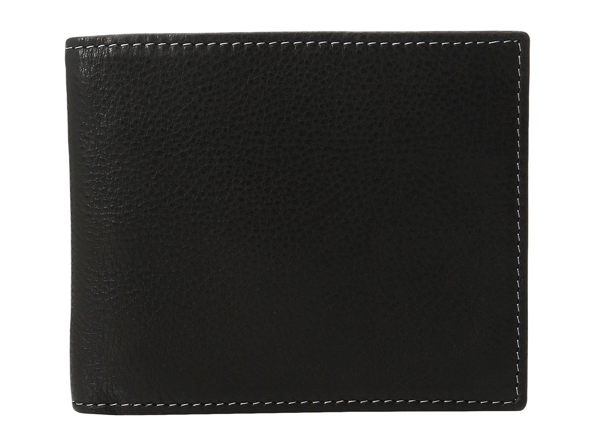 Johnston & Murphy Leather Slimfold Wallet in Black for Men - Lyst