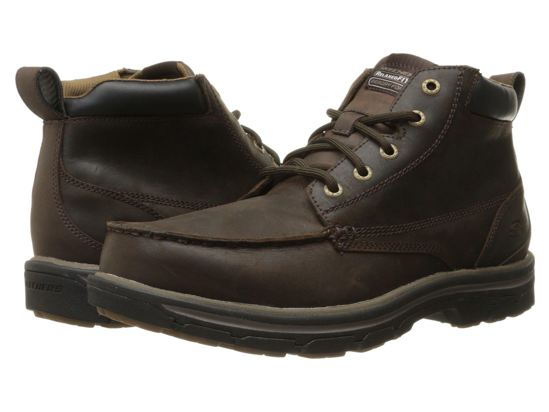 skechers men's relaxed fit segment barillo boots