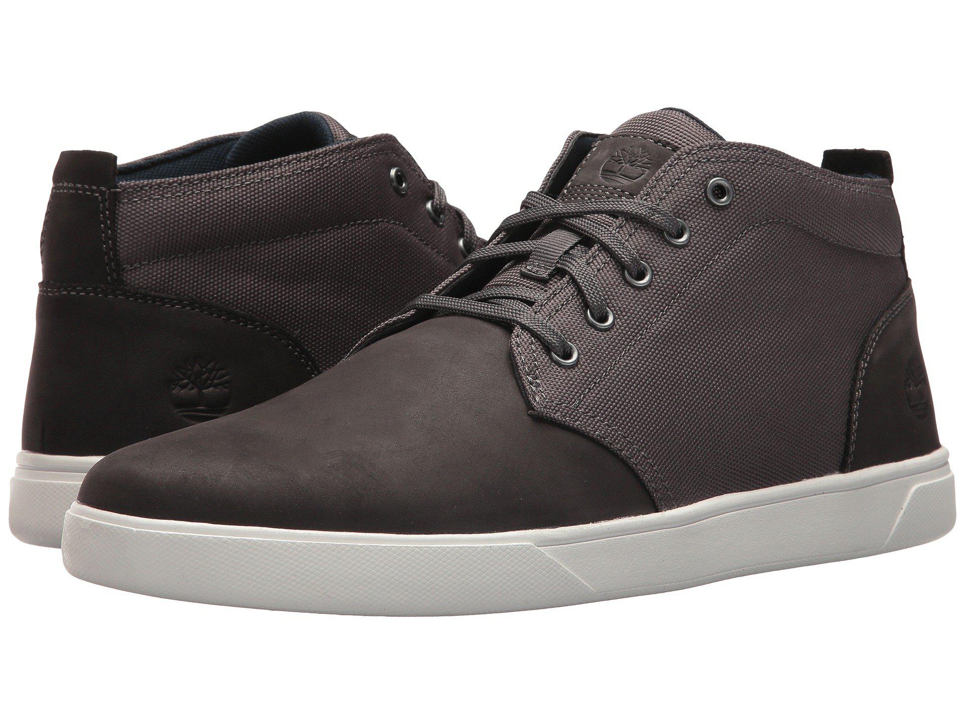 Timberland Groveton Ltt Chukka Leather & Fabric Sneaker in Dark Grey (Gray)  for Men - Lyst