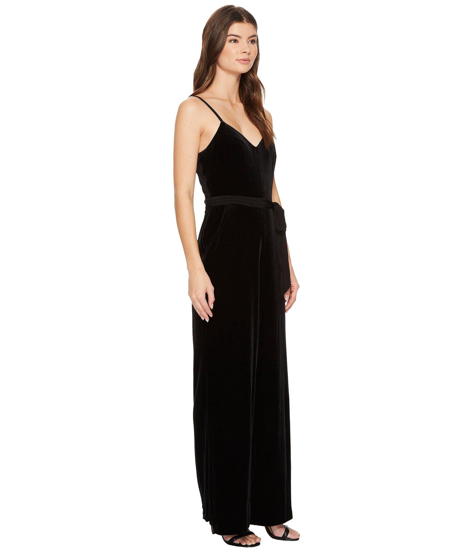calvin klein velvet jumpsuit