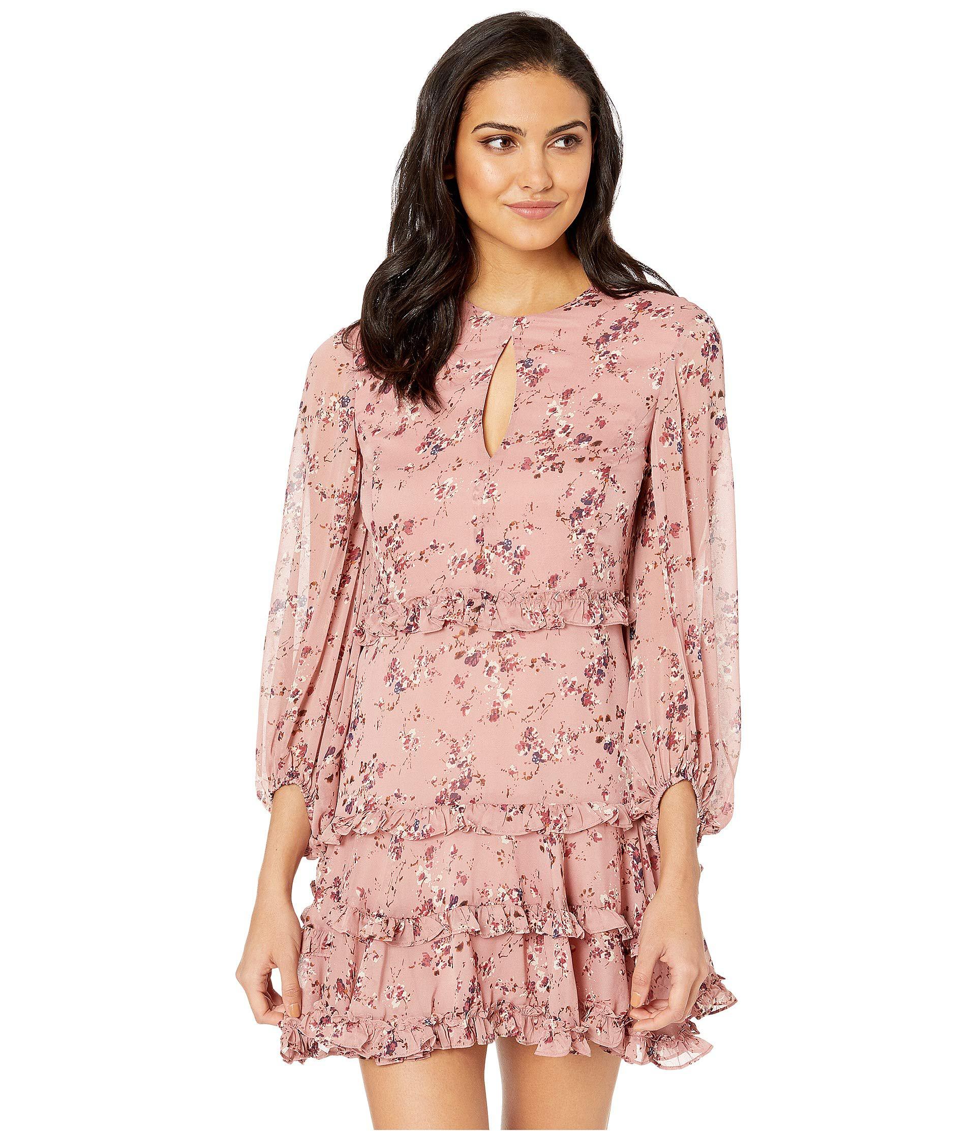 bardot ditsy frill dress