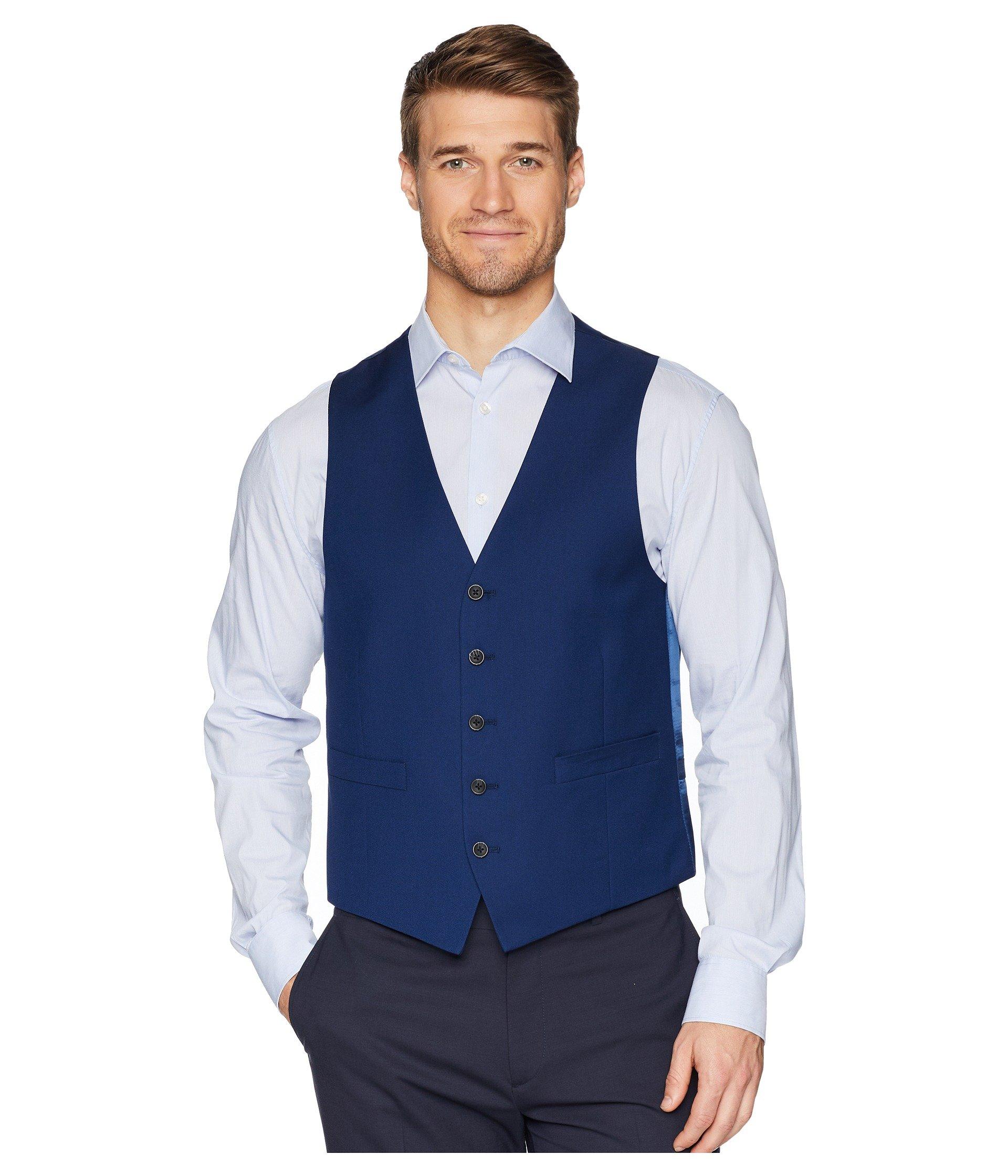 Kenneth Cole Techni-cole Stretch Suit Separate Vest in Blue for Men | Lyst