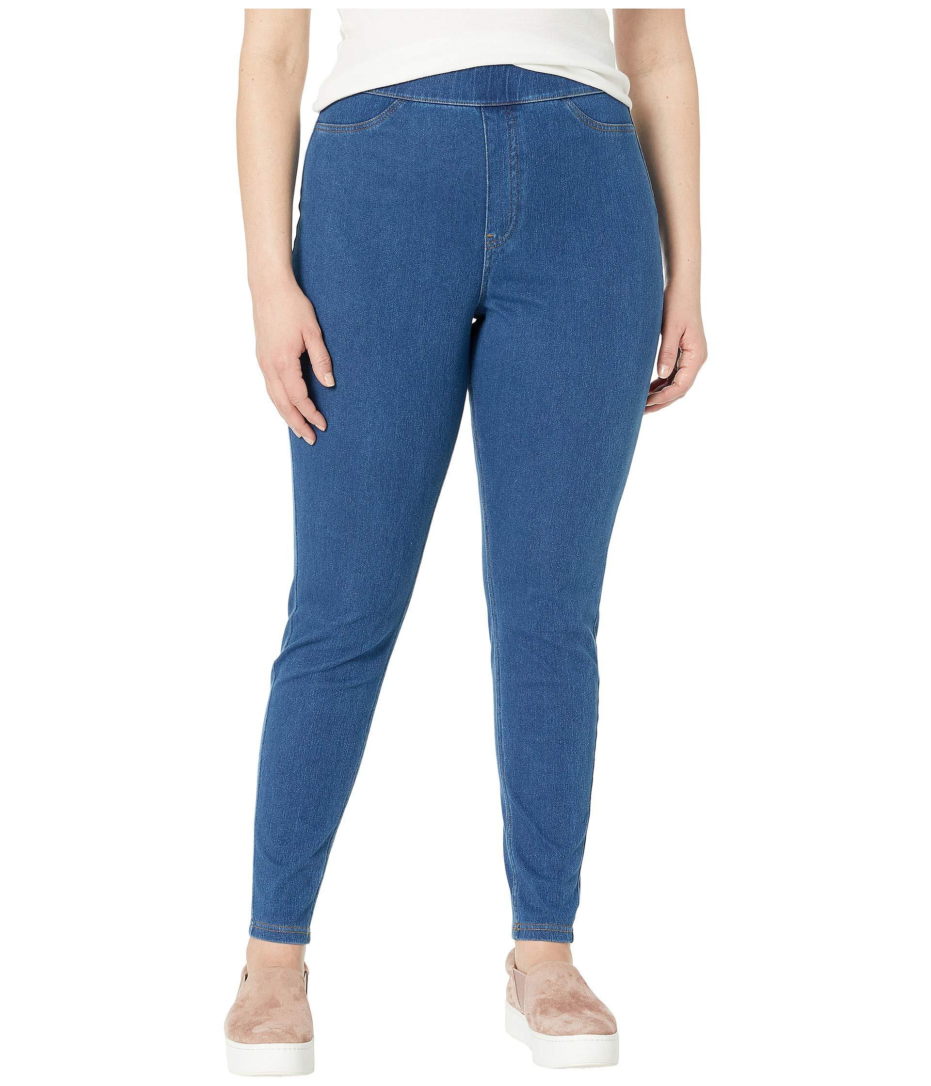 Hue Cotton Plus Size Curvy Fit Jean Leggings in Navy (Blue) Save 13