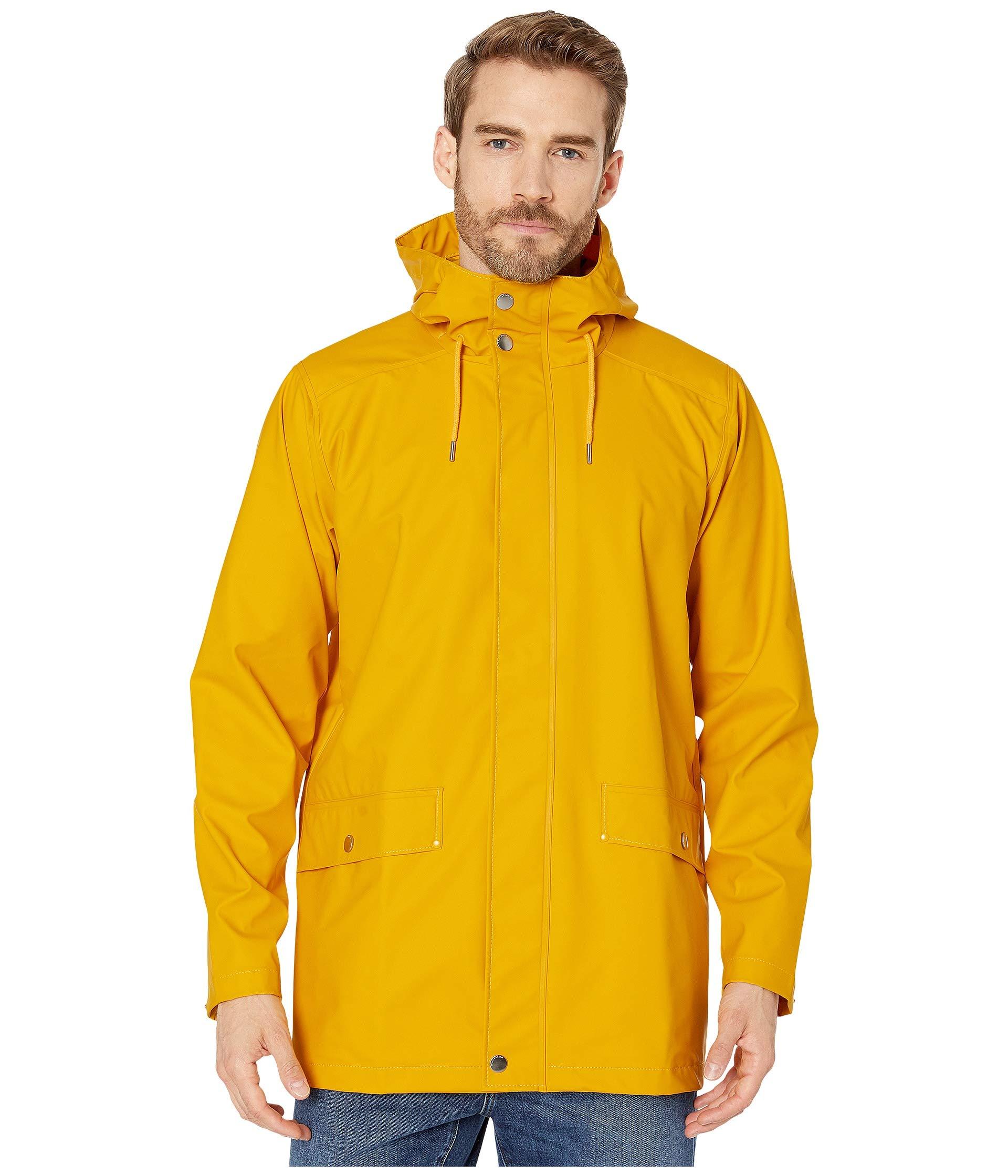 Helly-Hansen mens Moss Long Hooded Fully Waterproof Windproof Raincoat Jacket 