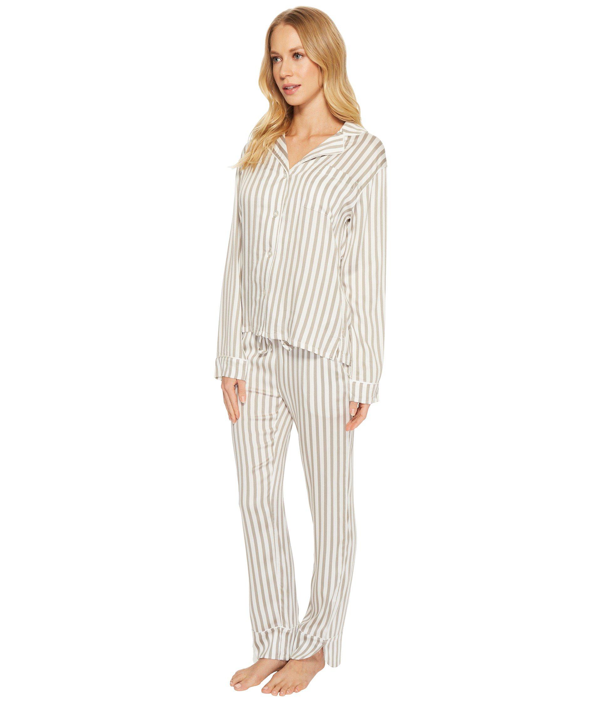 Pink M PJ Salvage Womens Walk the Line Stripe Pant