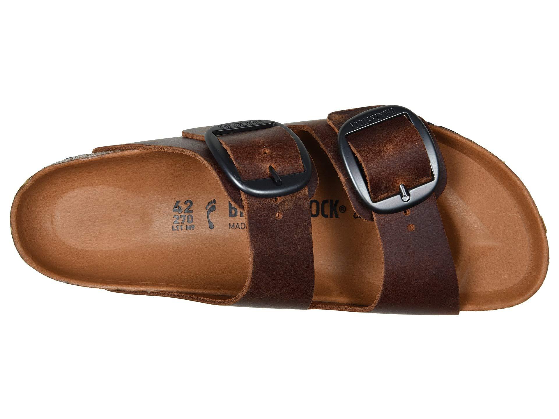 Birkenstock Arizona Big Buckle (cognac Leather) Men's Sandals in Brown for  Men | Lyst