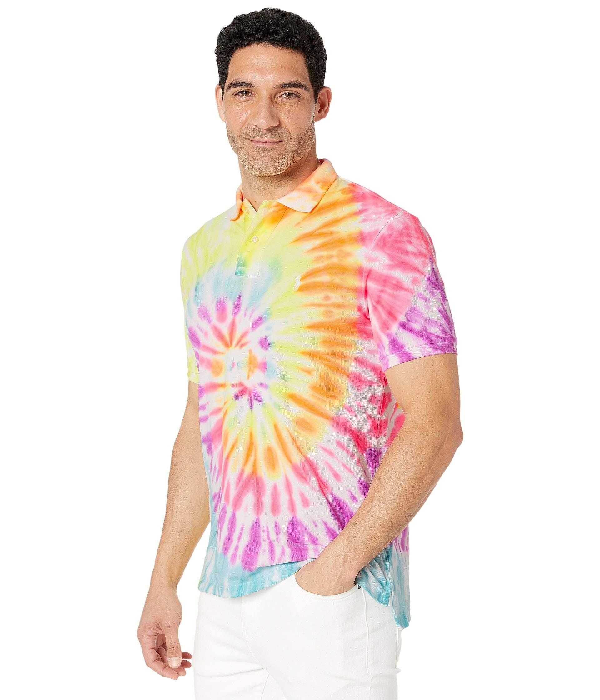 Download Polo Ralph Lauren Cotton Montauk Tie-dye Pique Polo Shirt ...