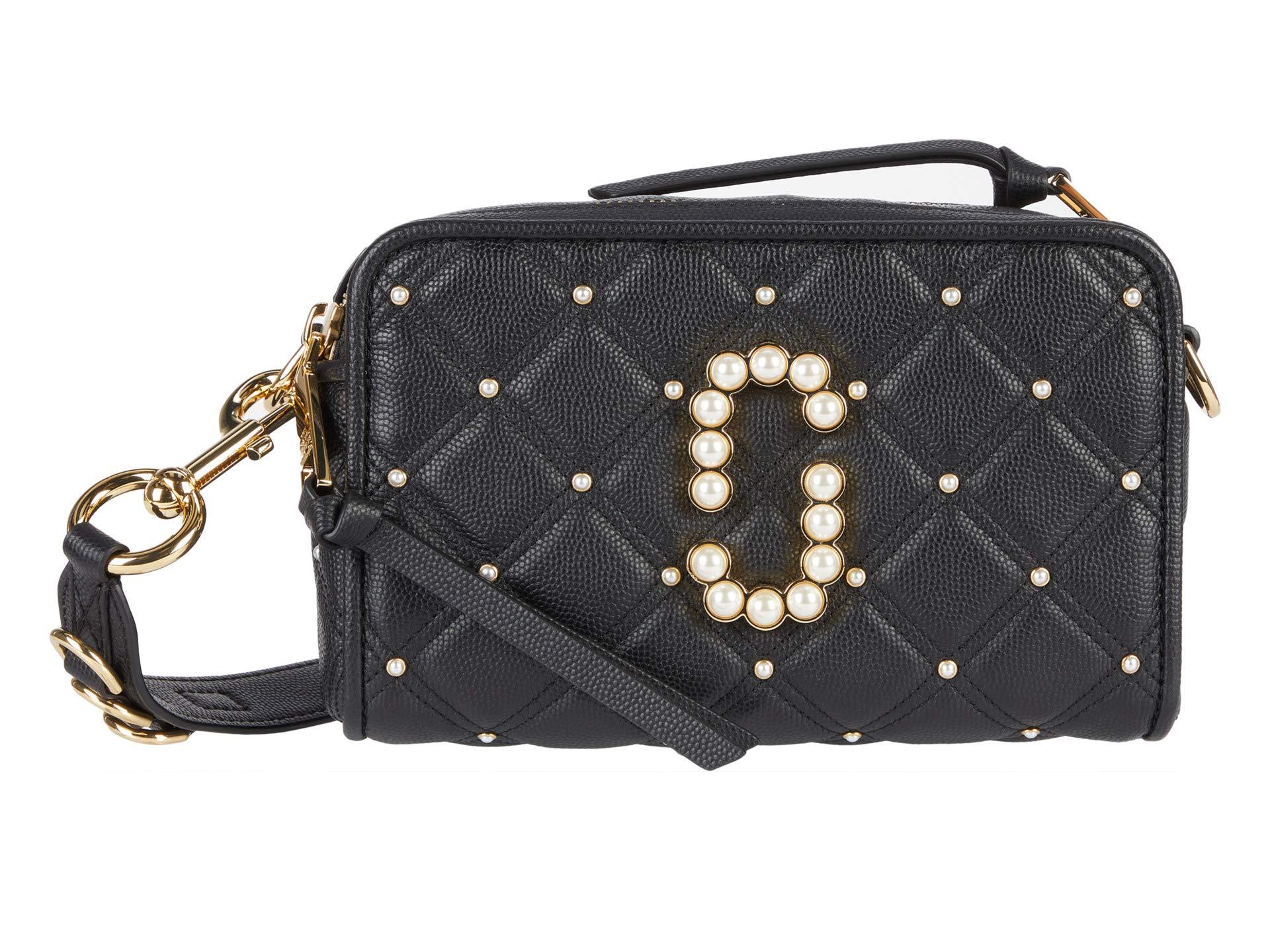 Marc Jacobs The Softshot 21 Quilted With Pearls Crossbody Cross