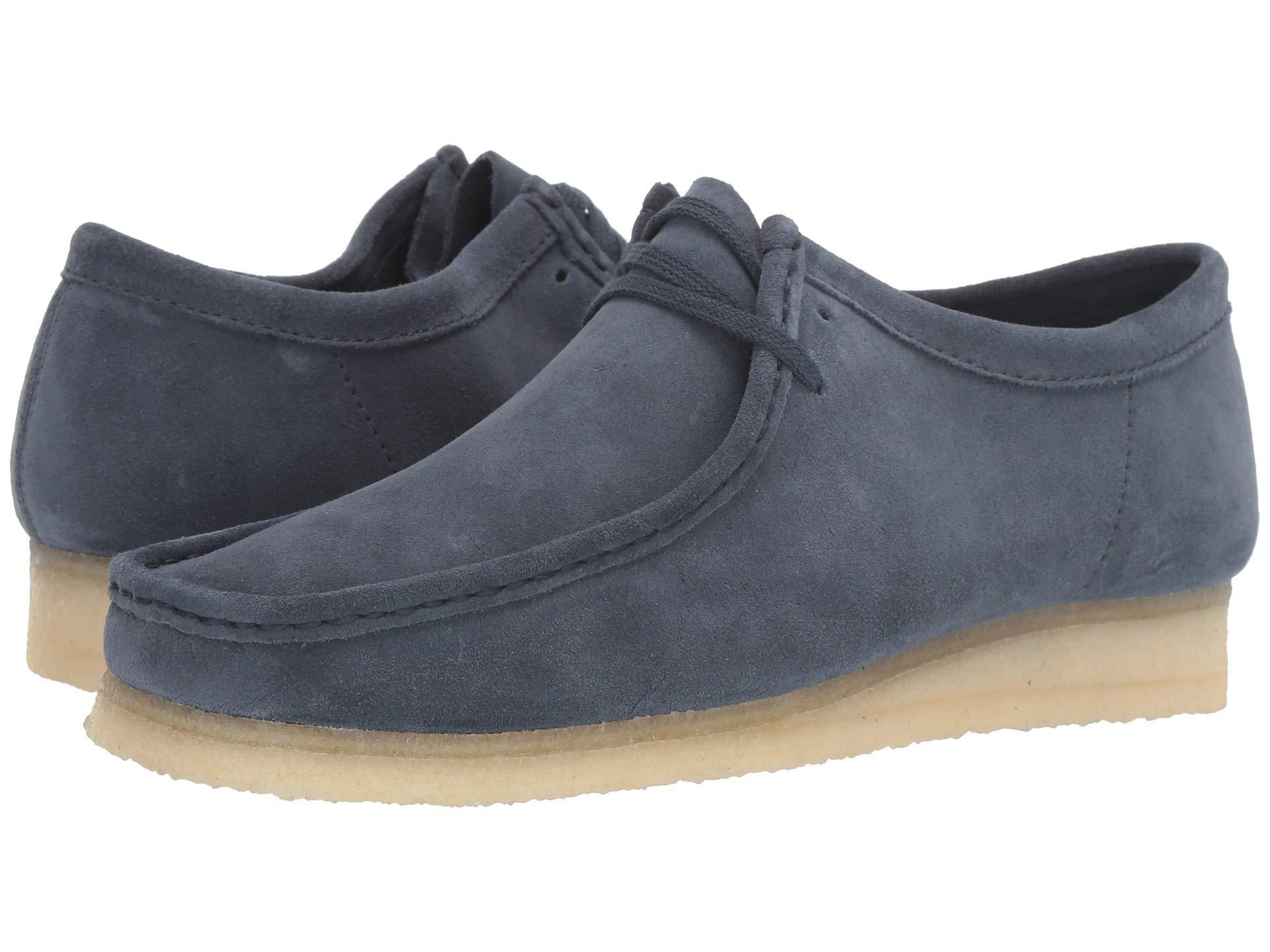 Clarks Leather Wallabee in Navy (Blue 