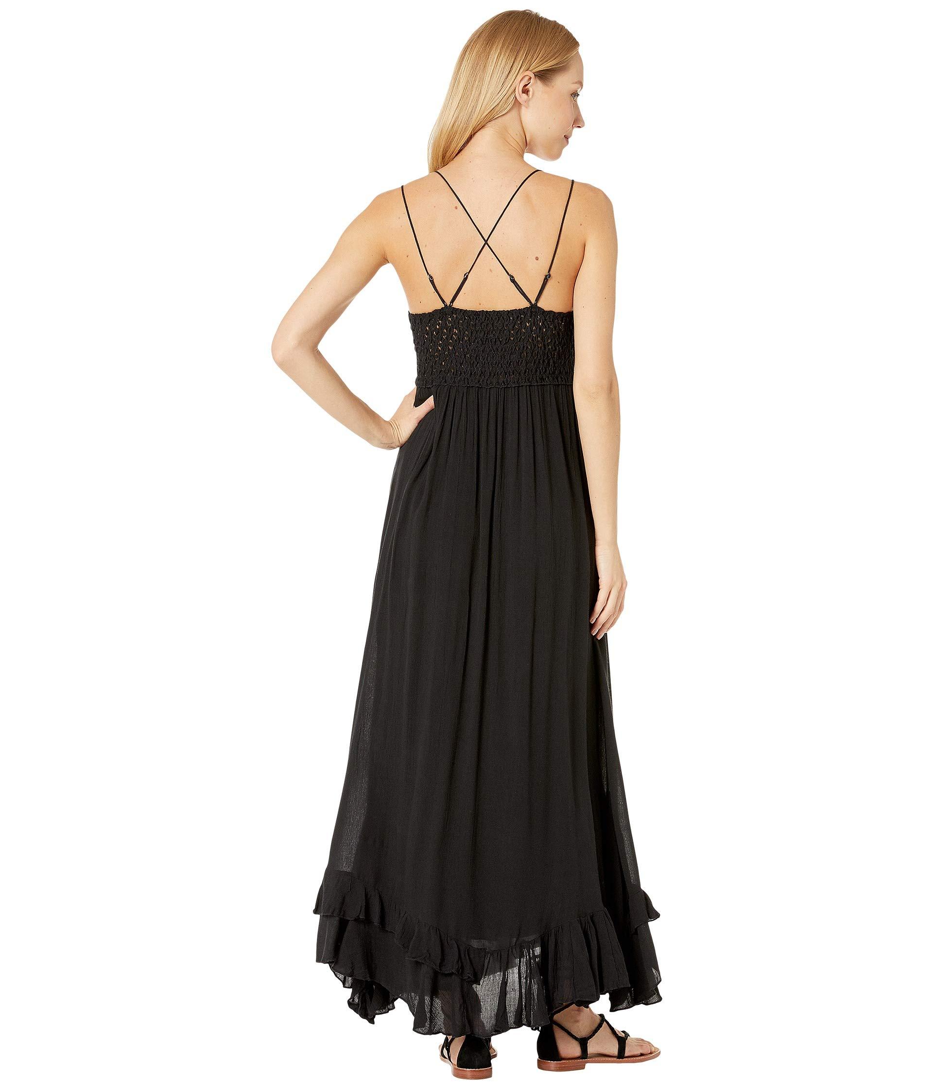free people black maxi dress