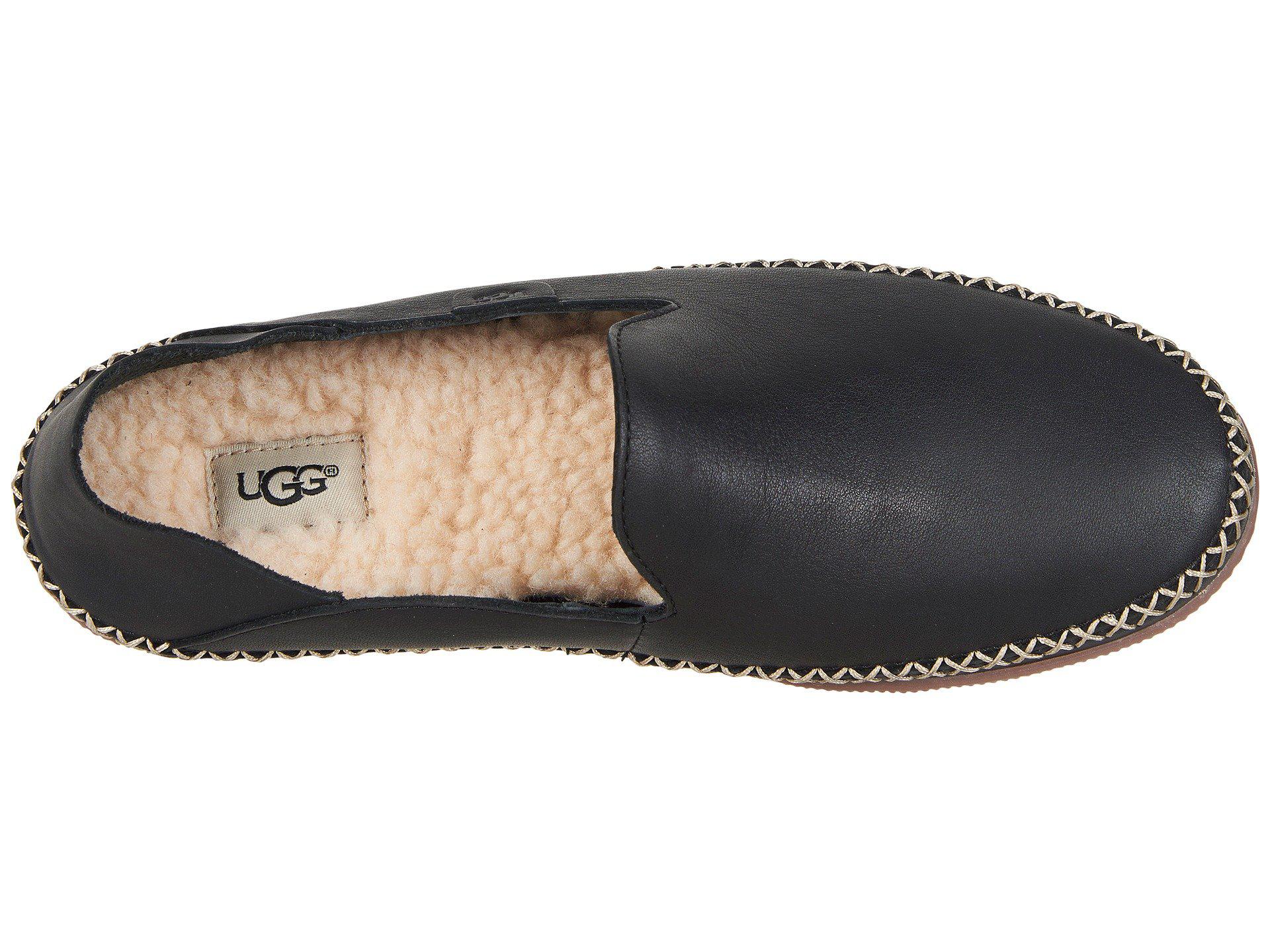 UGG Leather Elodie (black) Women's Slip On Shoes | Lyst