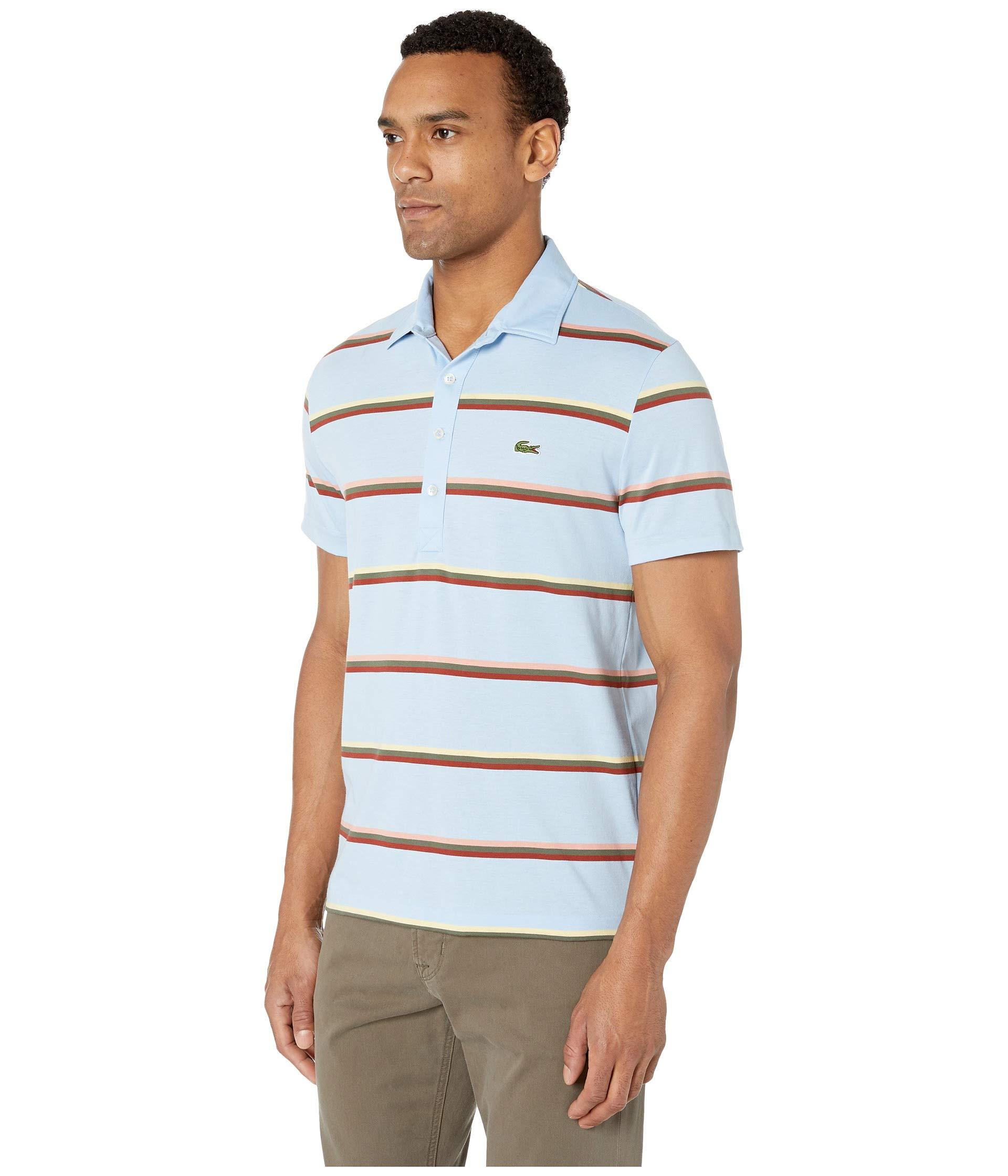 lacoste men's pima cotton soft touch polo