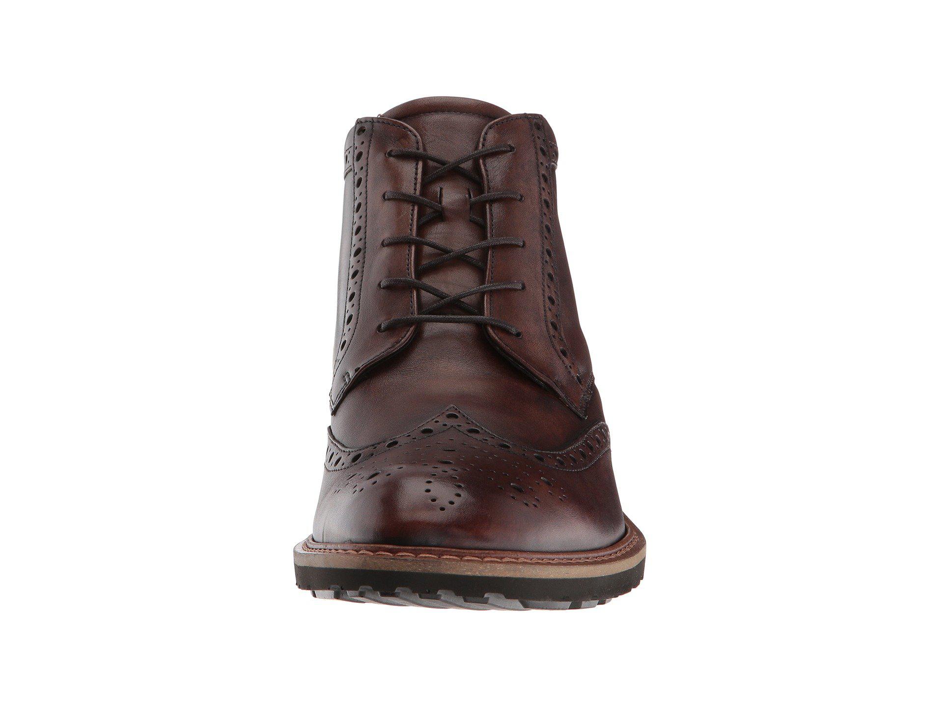ecco wingtip boot