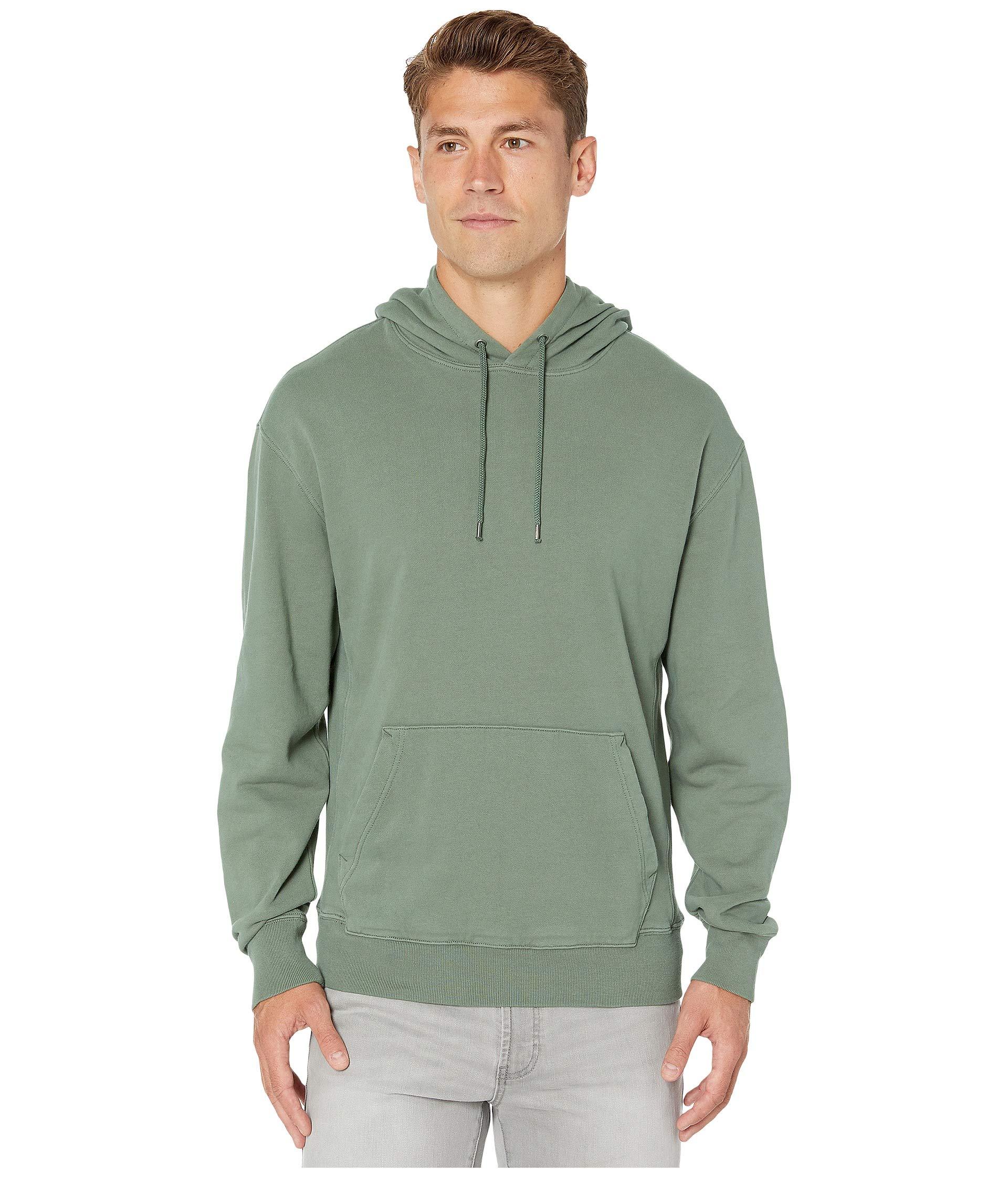 J.Crew Cotton Garment-dyed French Terry Hoodie in Green for Men - Lyst