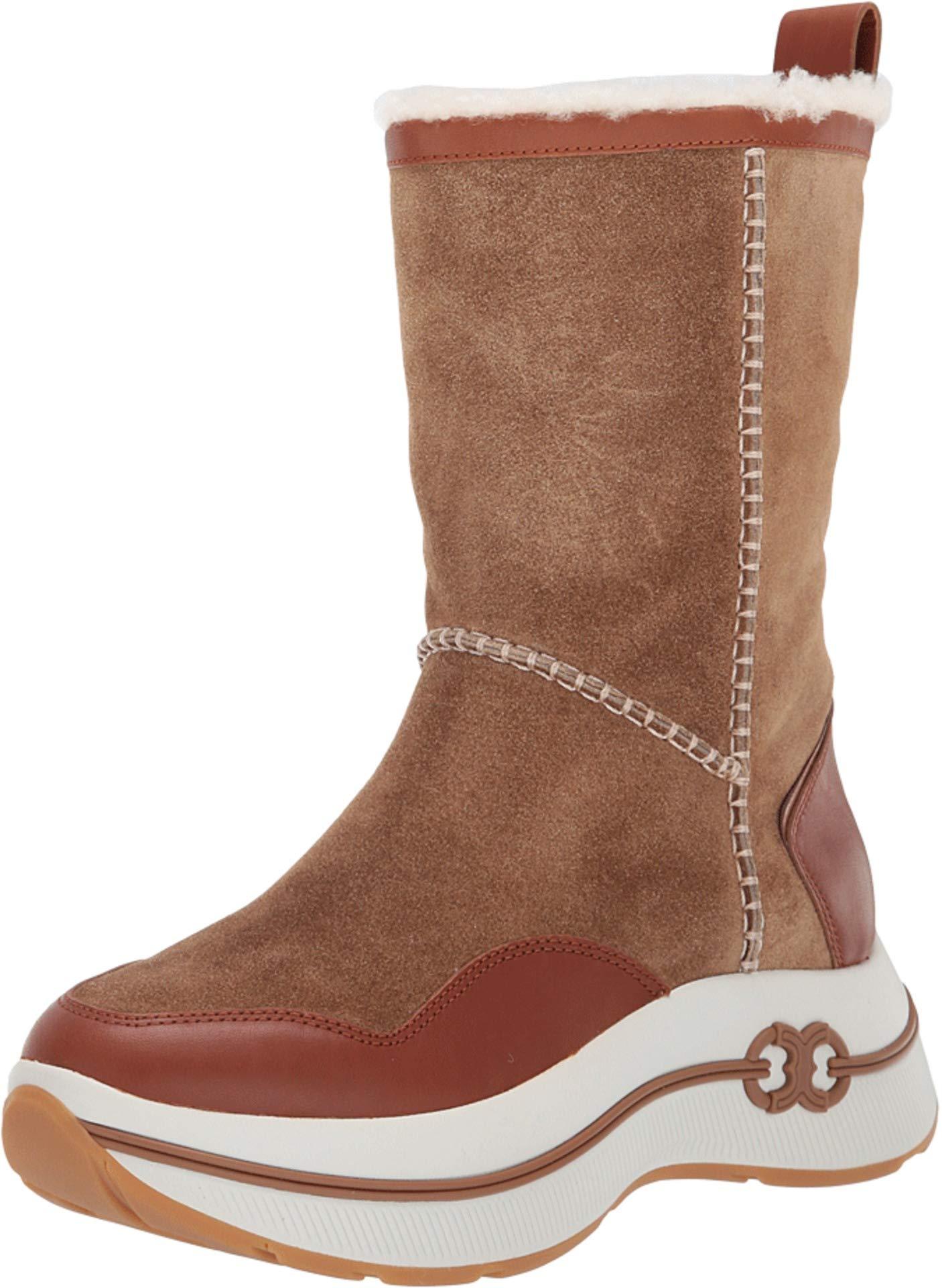 tory burch gemini link platform shearling boot