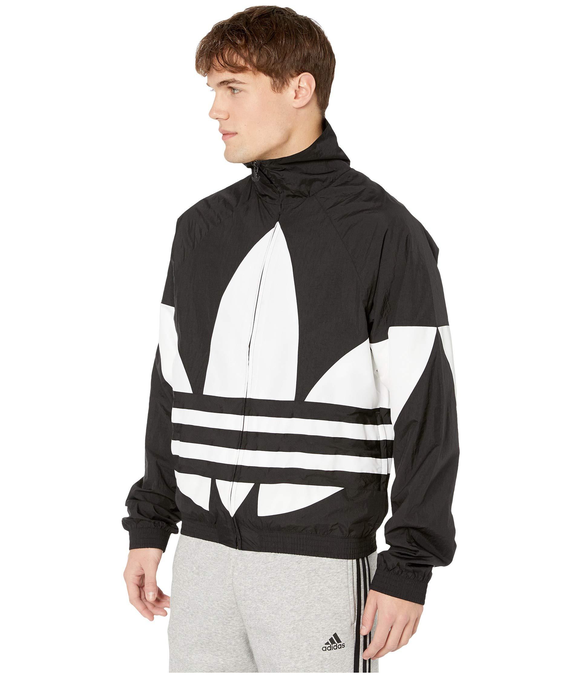 adidas Originals Big Trefoil Track Top in Black for Men Lyst