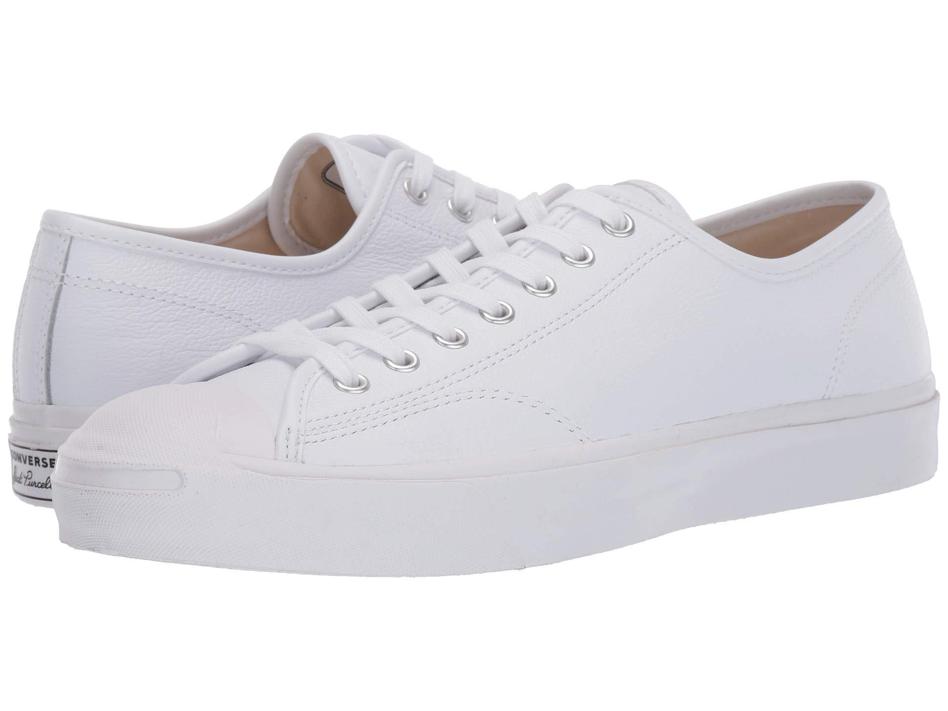 Converse Jack Purcell Gold Standard Leather in White | Lyst