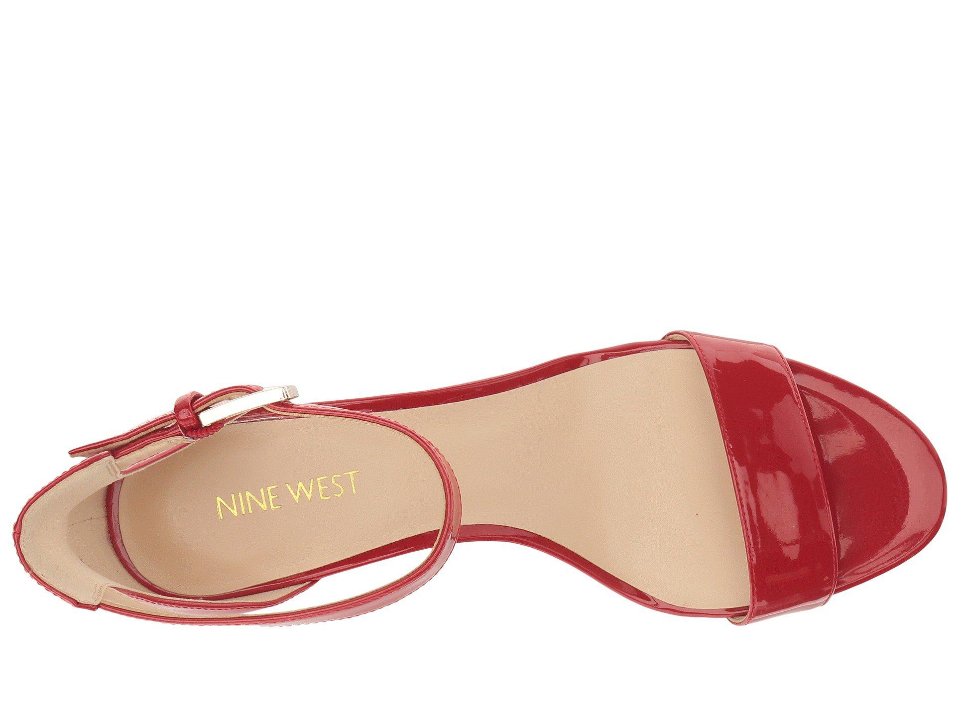 nine west fields block heel sandal